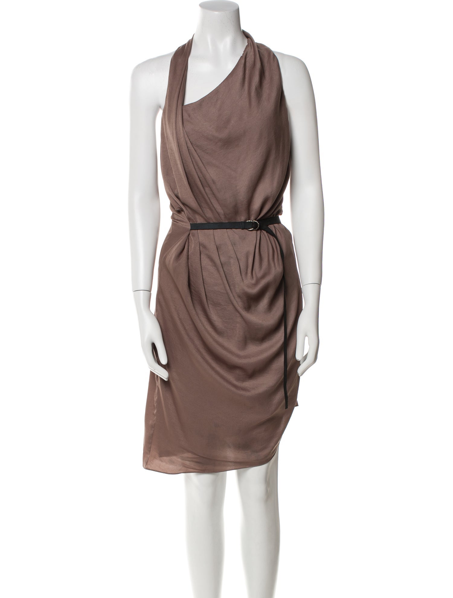 Helmut Lang Cowl Neck Knee-Length Dress
