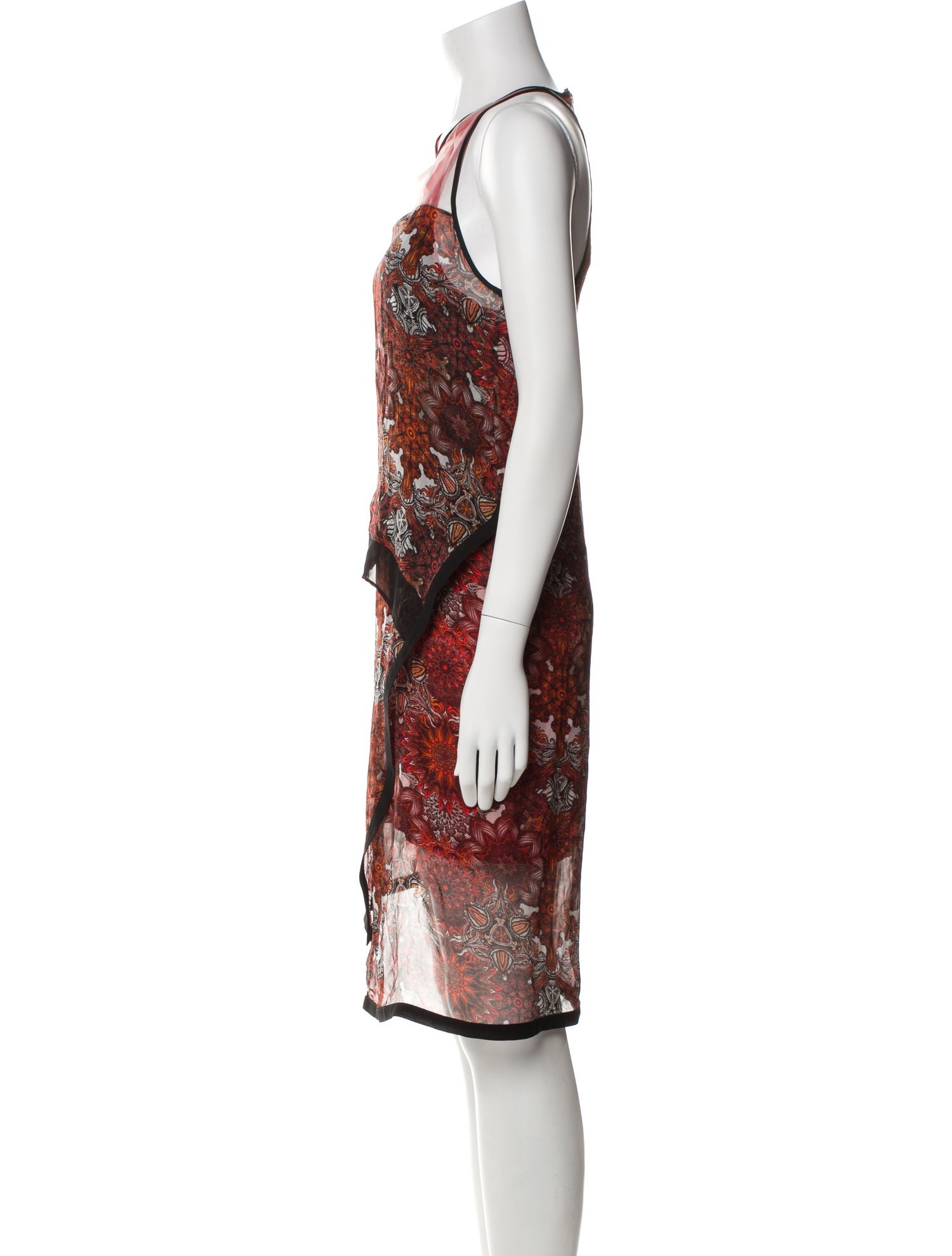 Helmut Lang Printed Knee-Length Dress