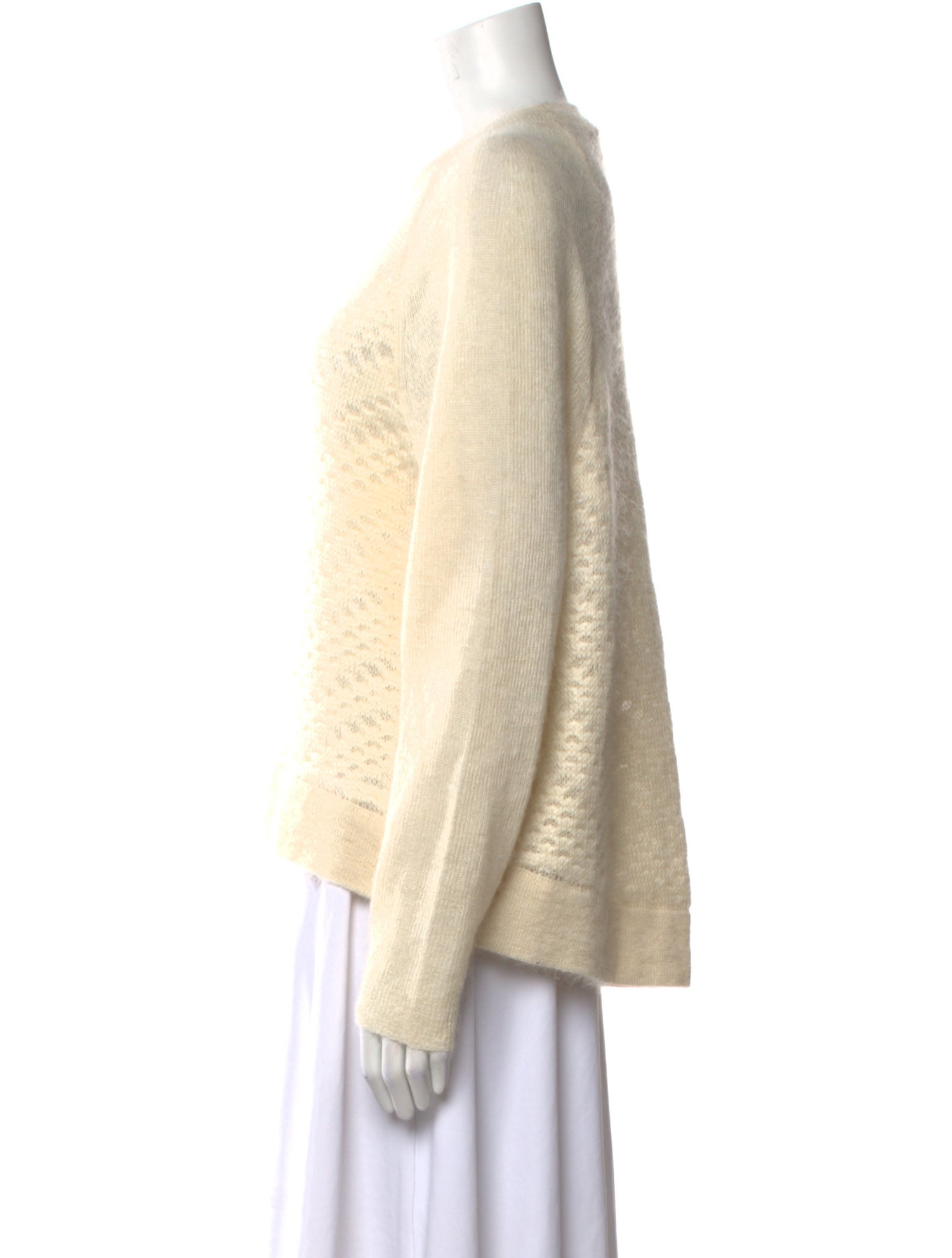 Helmut Lang Mohair Crew Neck Sweater