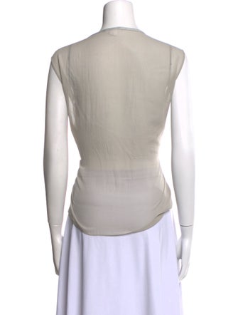 Helmut Lang Scoop Neck Sleeveless Top