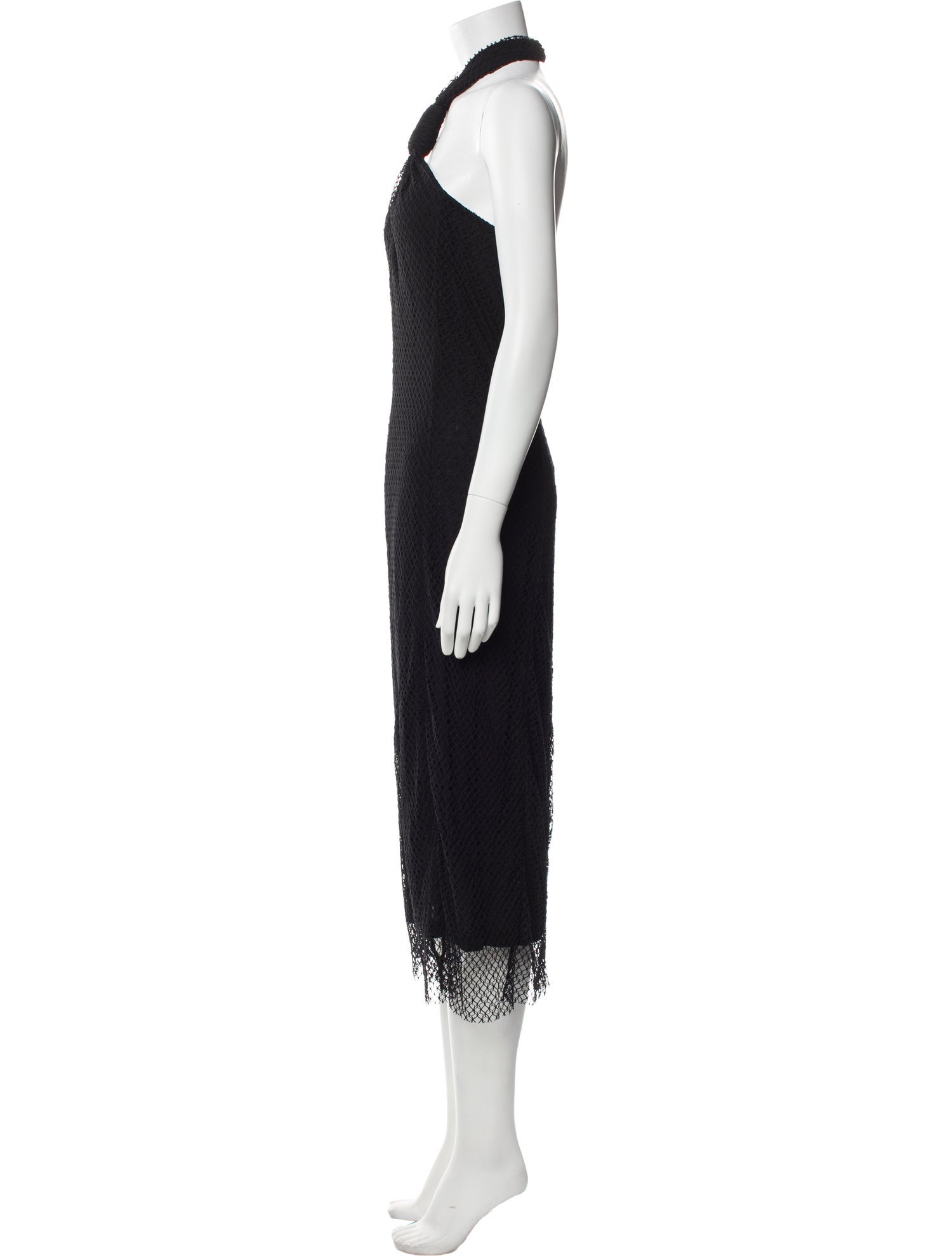 Helmut Lang Mesh Knee-Length Dress