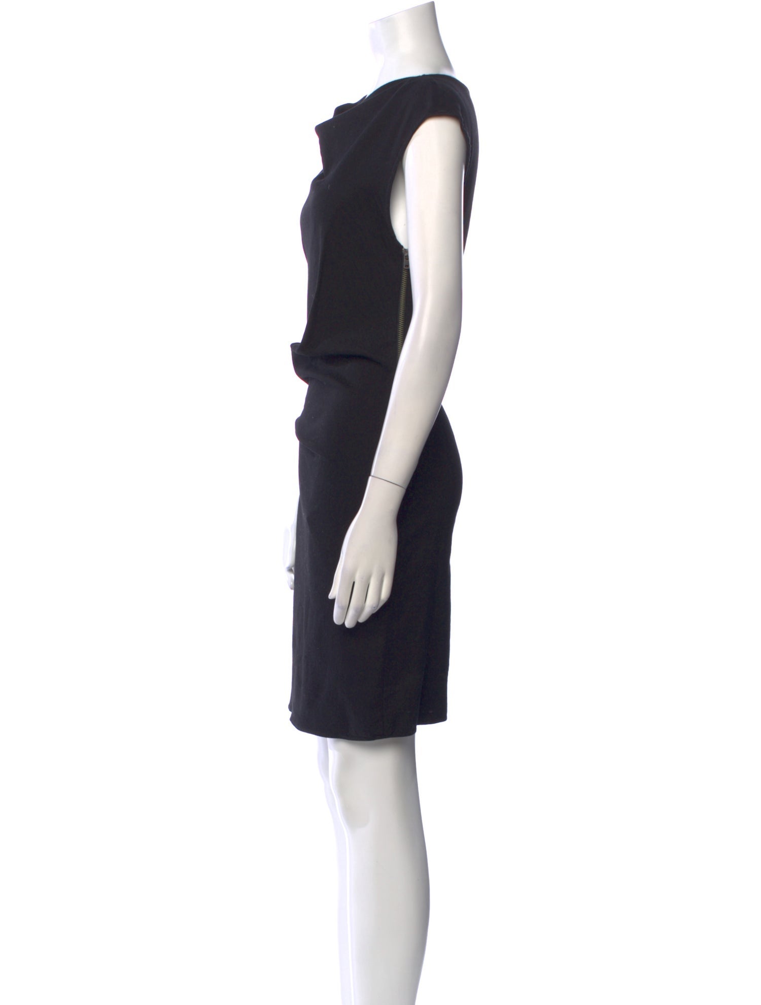 Helmut Lang Cowl Neck Mini Dress