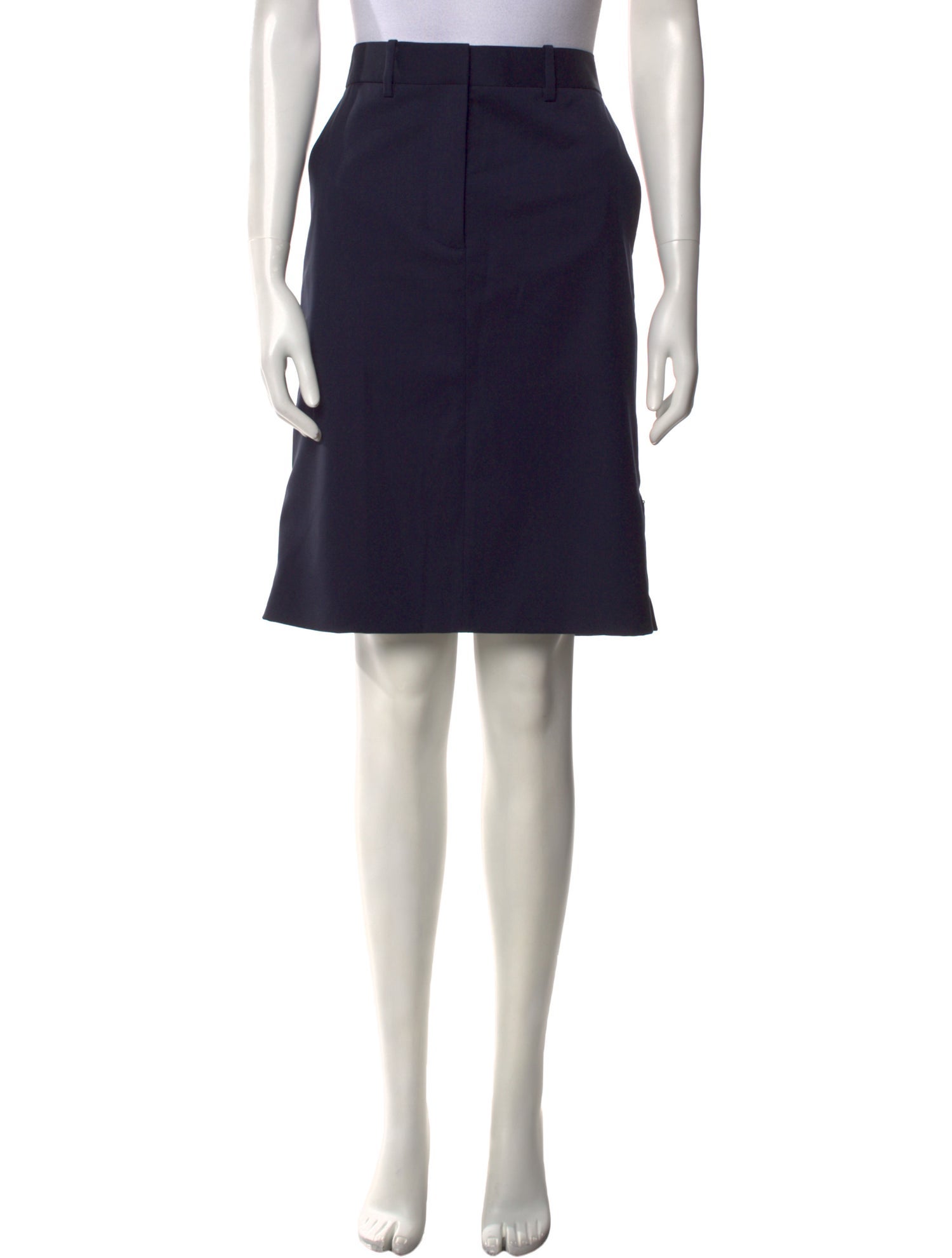 Helmut Lang Virgin Wool Knee-Length Skirt w/ Tags