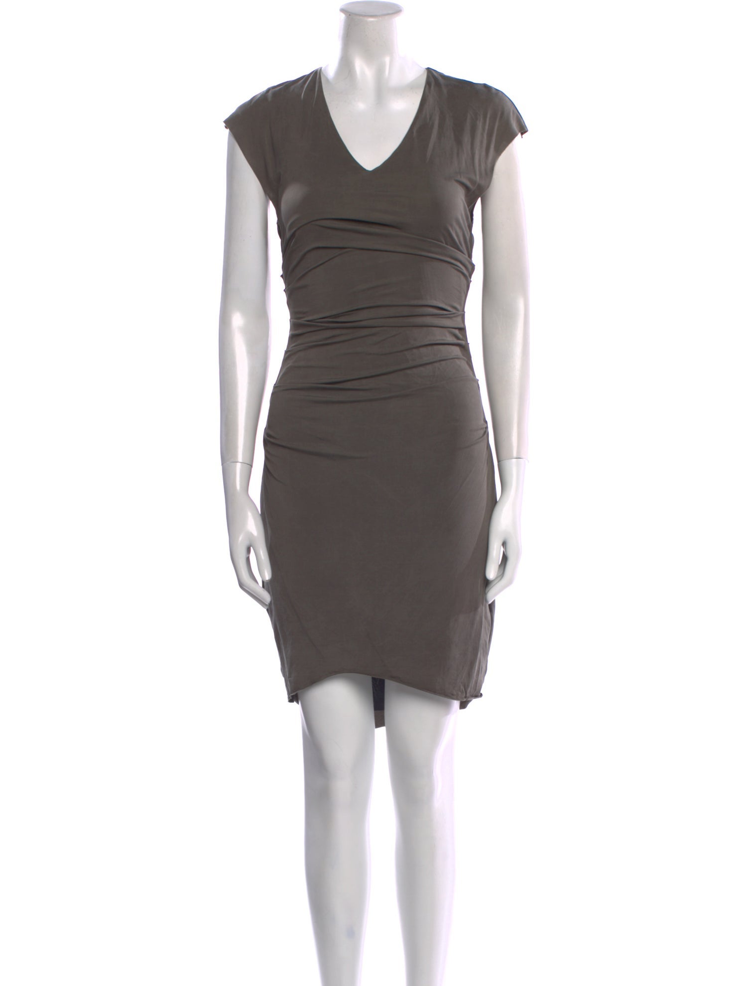 Helmut Lang V-Neck Knee-Length Dress