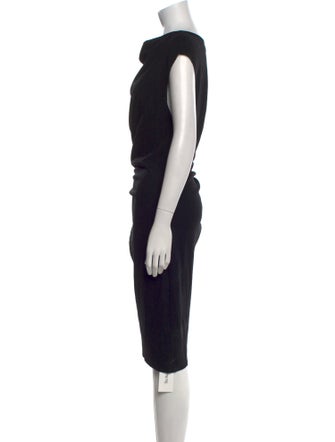 Helmut Lang Wool Midi Length Dress