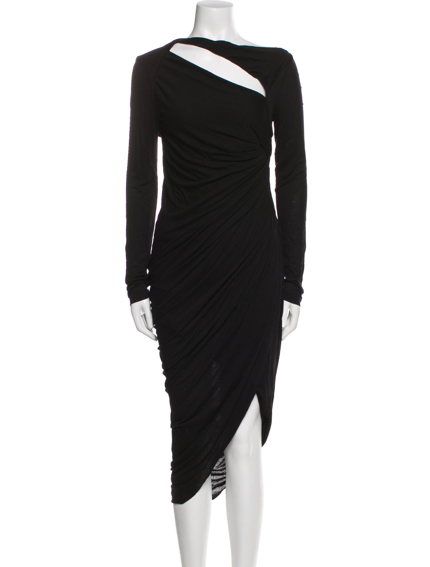 Helmut Lang Asymmetrical Long Dress