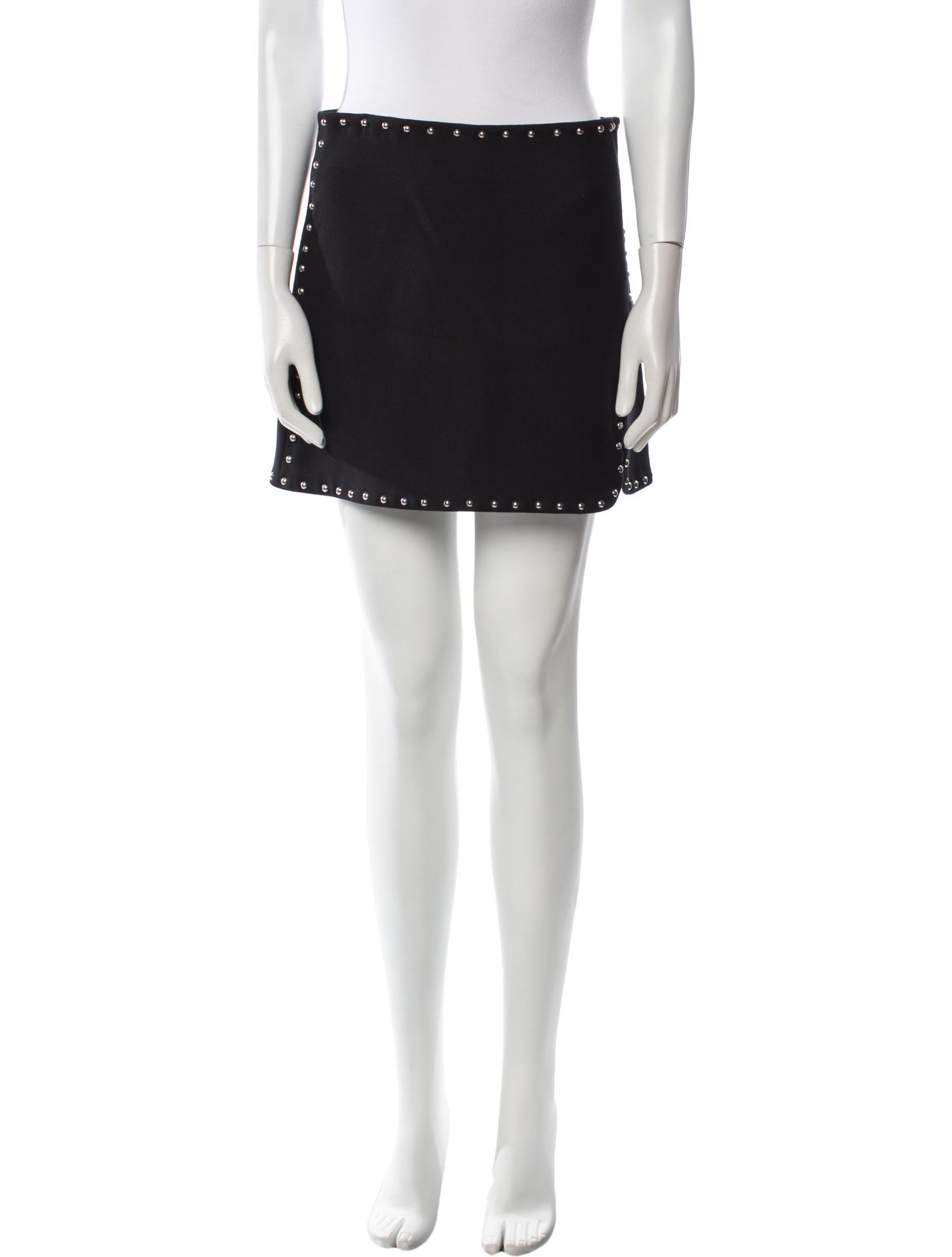 Helmut Lang Studded Accents Mini Skirt