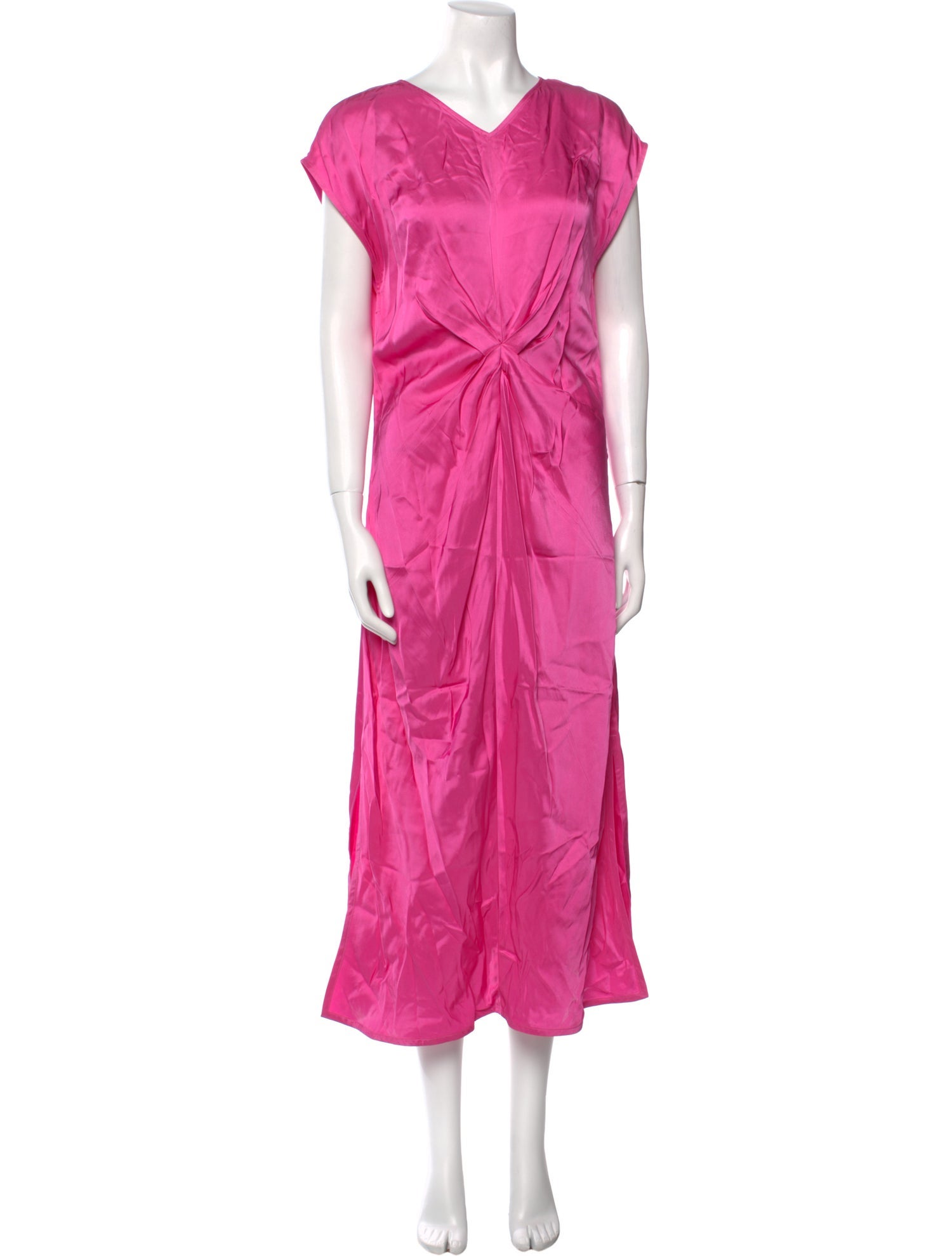 Helmut Lang Satin Long Dress