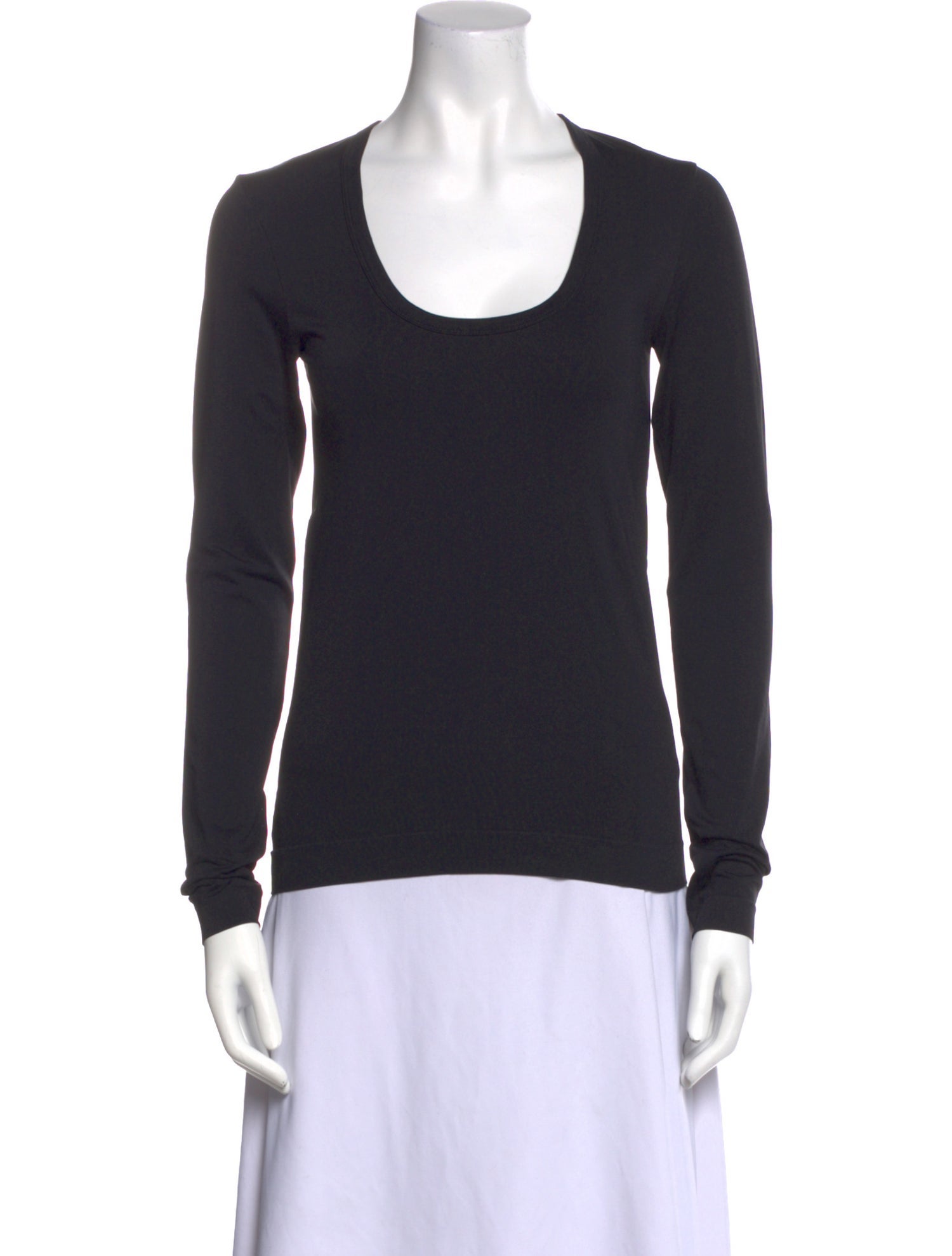 Helmut Lang Nylon Scoop Neck Top