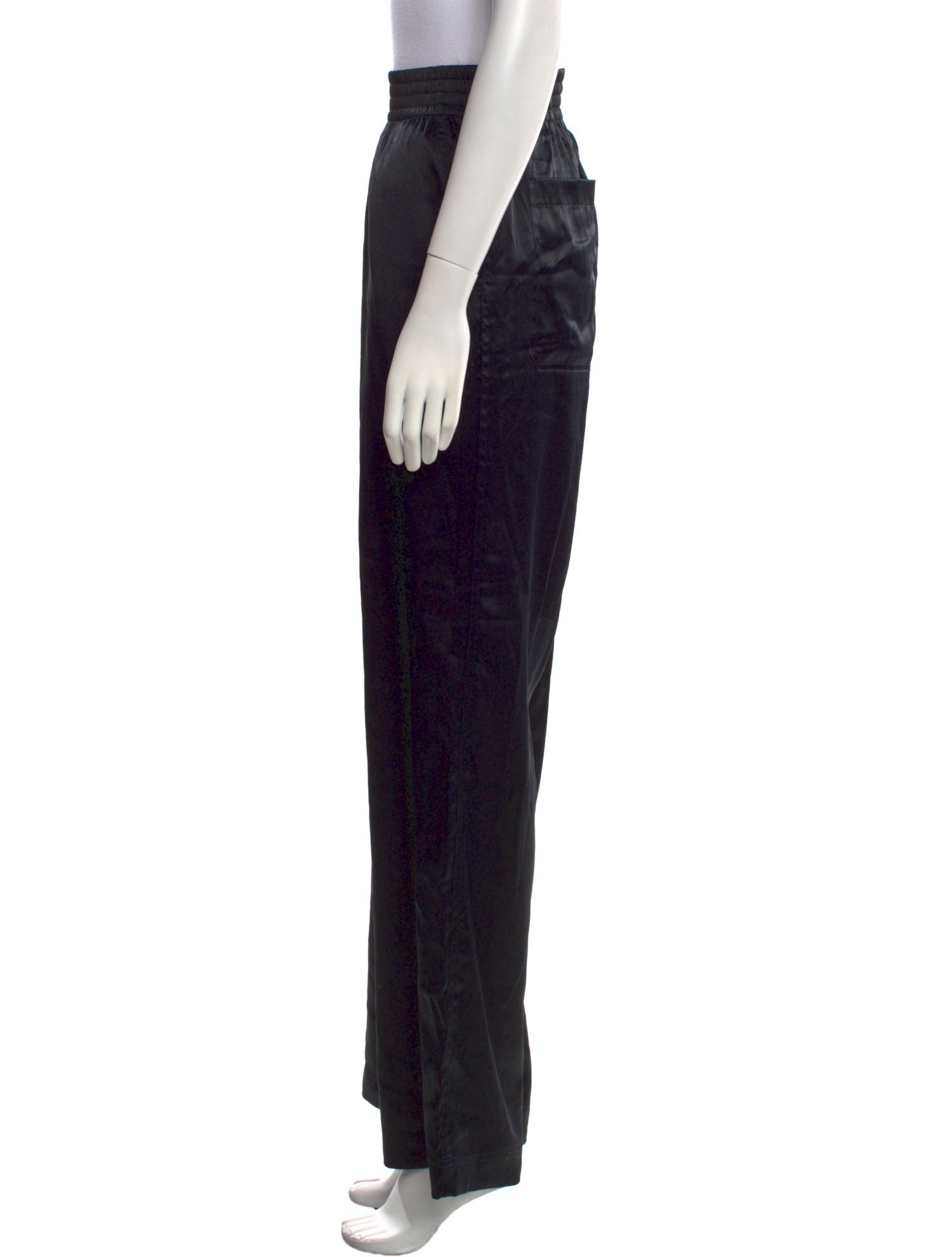 Helmut Lang Silk Wide Leg Pants