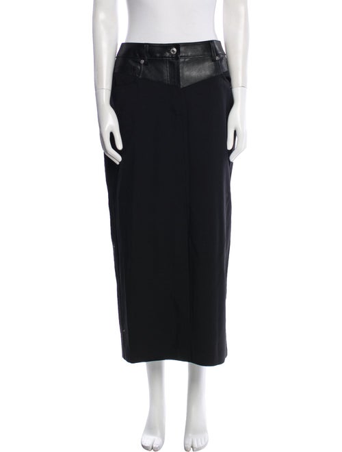 Helmut Lang Embroidered Accent Midi Length Skirt
