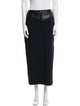 Helmut Lang Embroidered Accent Midi Length Skirt