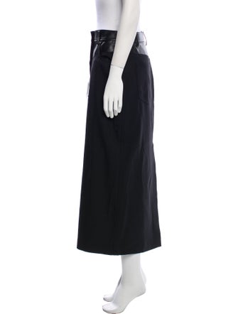 Helmut Lang Embroidered Accent Midi Length Skirt