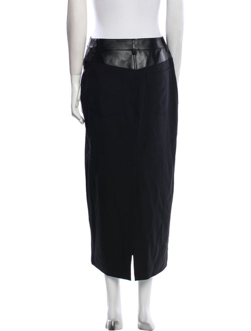 Helmut Lang Embroidered Accent Midi Length Skirt