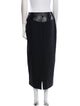 Helmut Lang Embroidered Accent Midi Length Skirt