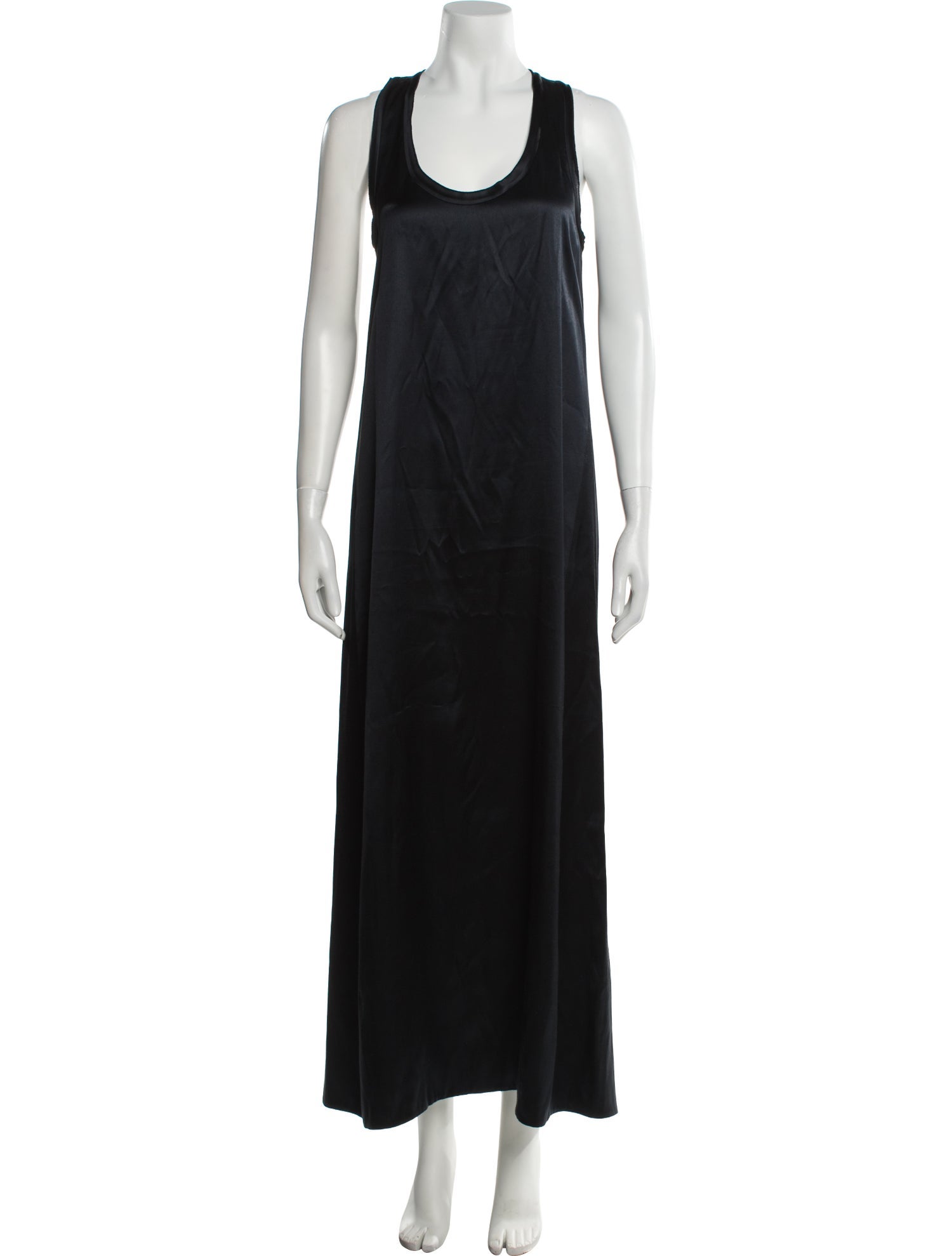 Helmut Lang Scoop Neck Long Dress