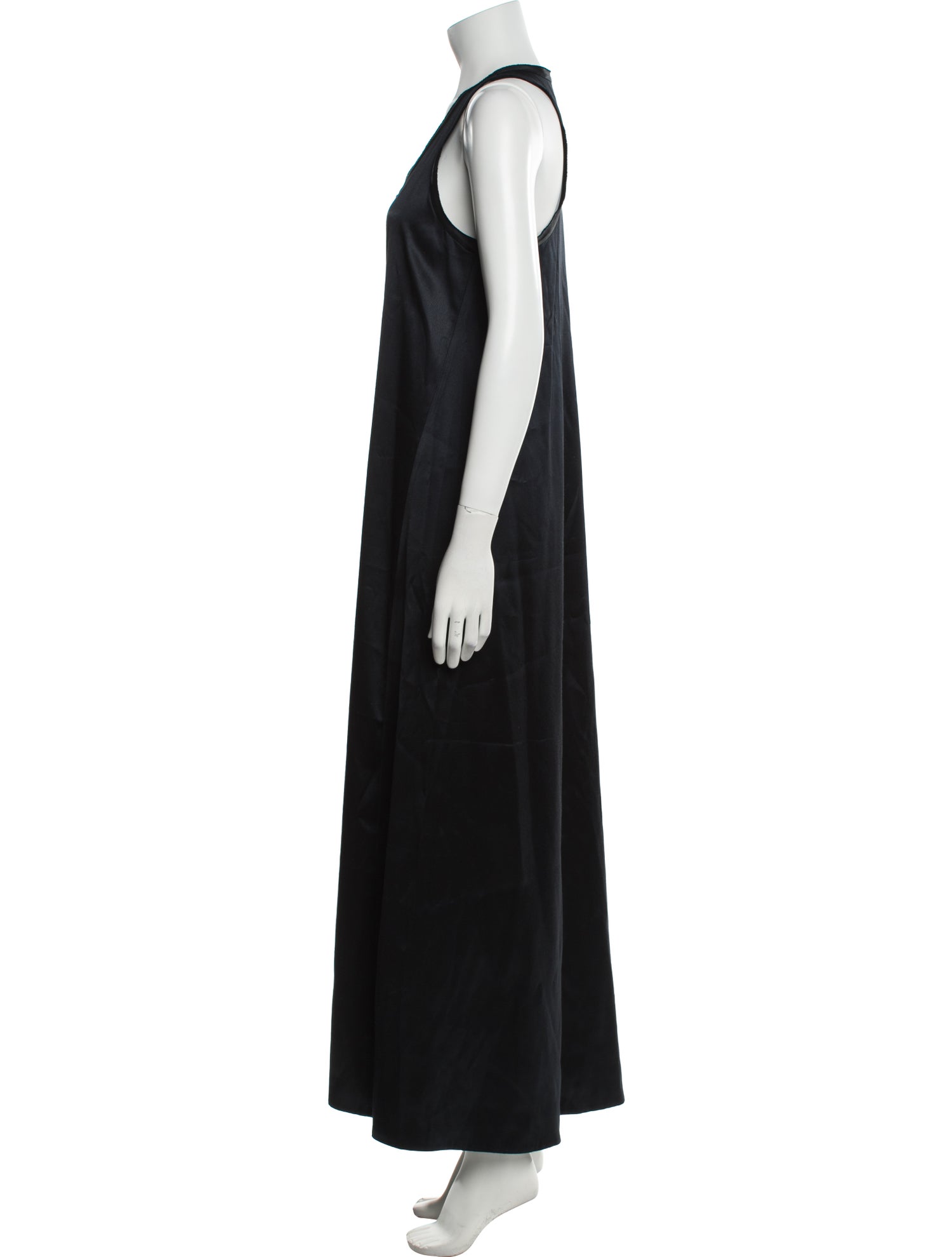 Helmut Lang Scoop Neck Long Dress