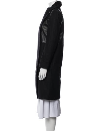 Helmut Lang Wool Fur Coat