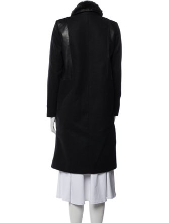 Helmut Lang Wool Fur Coat