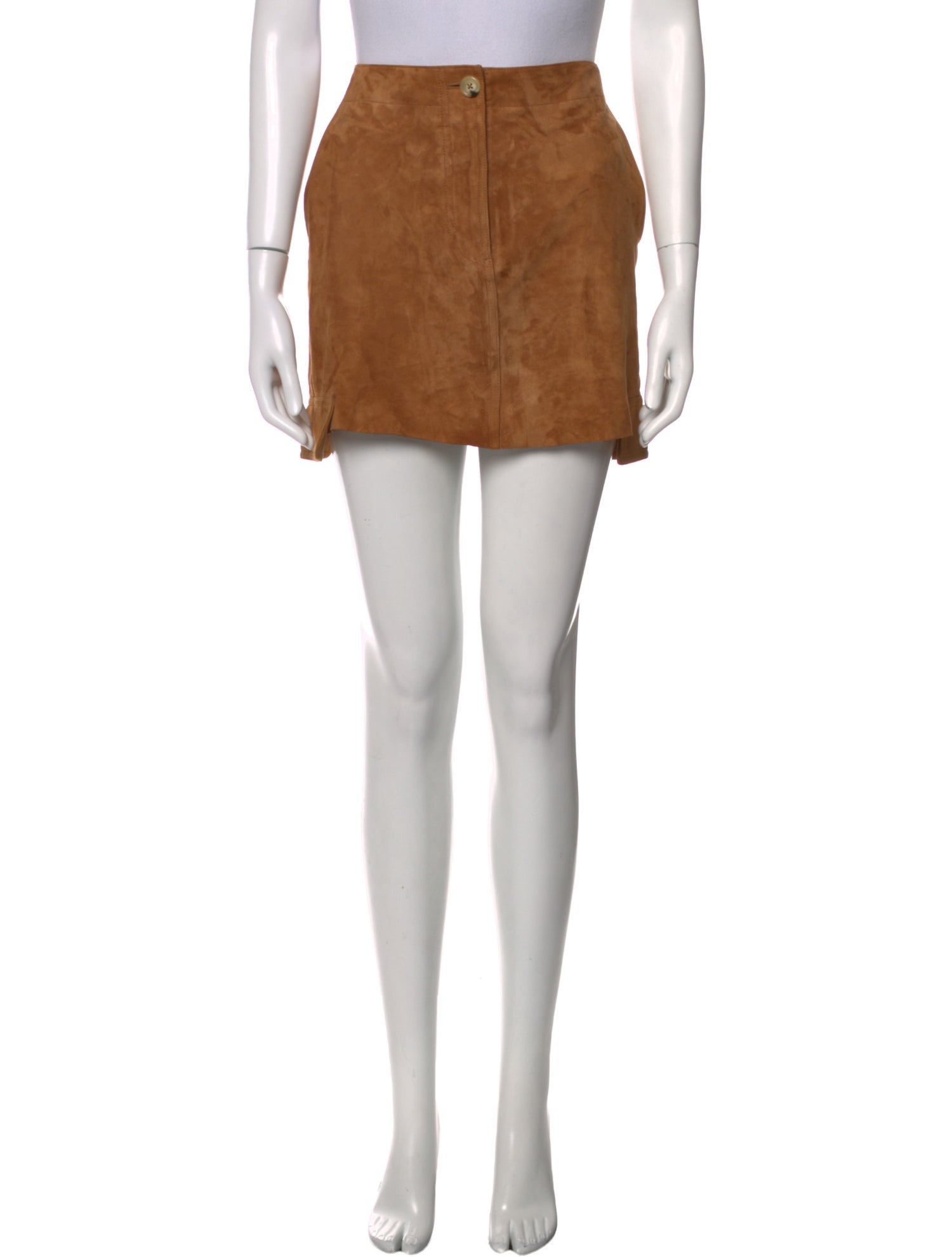 Helmut Lang Lamb Leather Mini Skirt