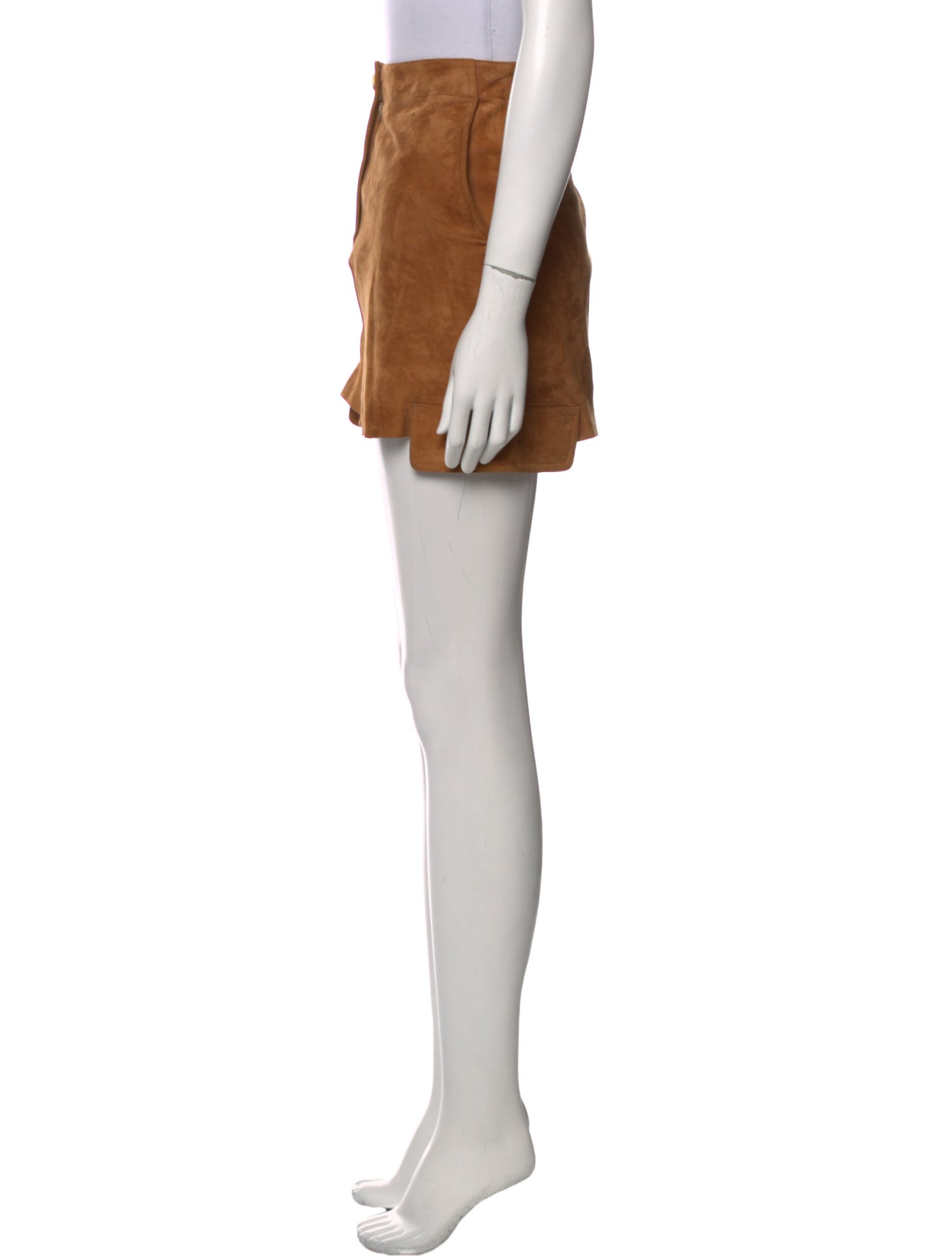 Helmut Lang Lamb Leather Mini Skirt