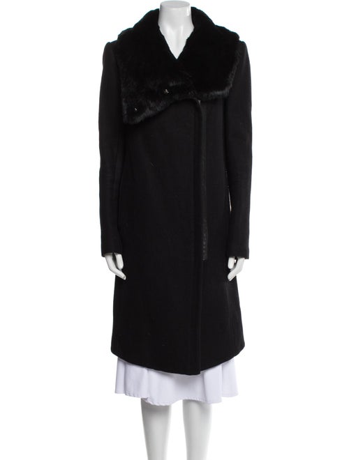Helmut Lang Wool Fur Coat