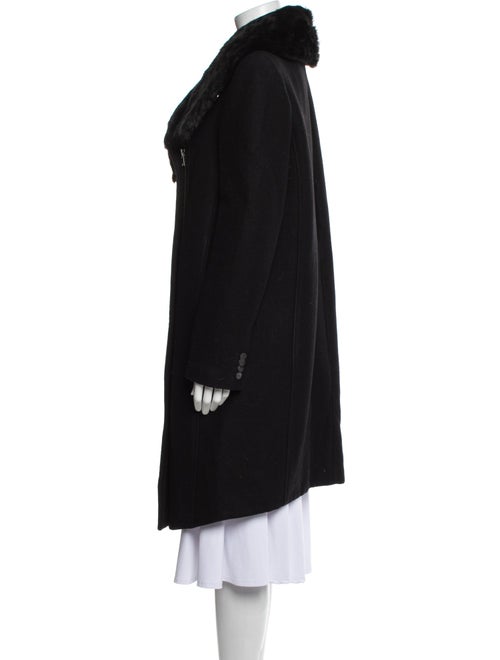 Helmut Lang Wool Fur Coat