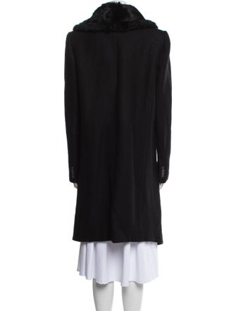 Helmut Lang Wool Fur Coat