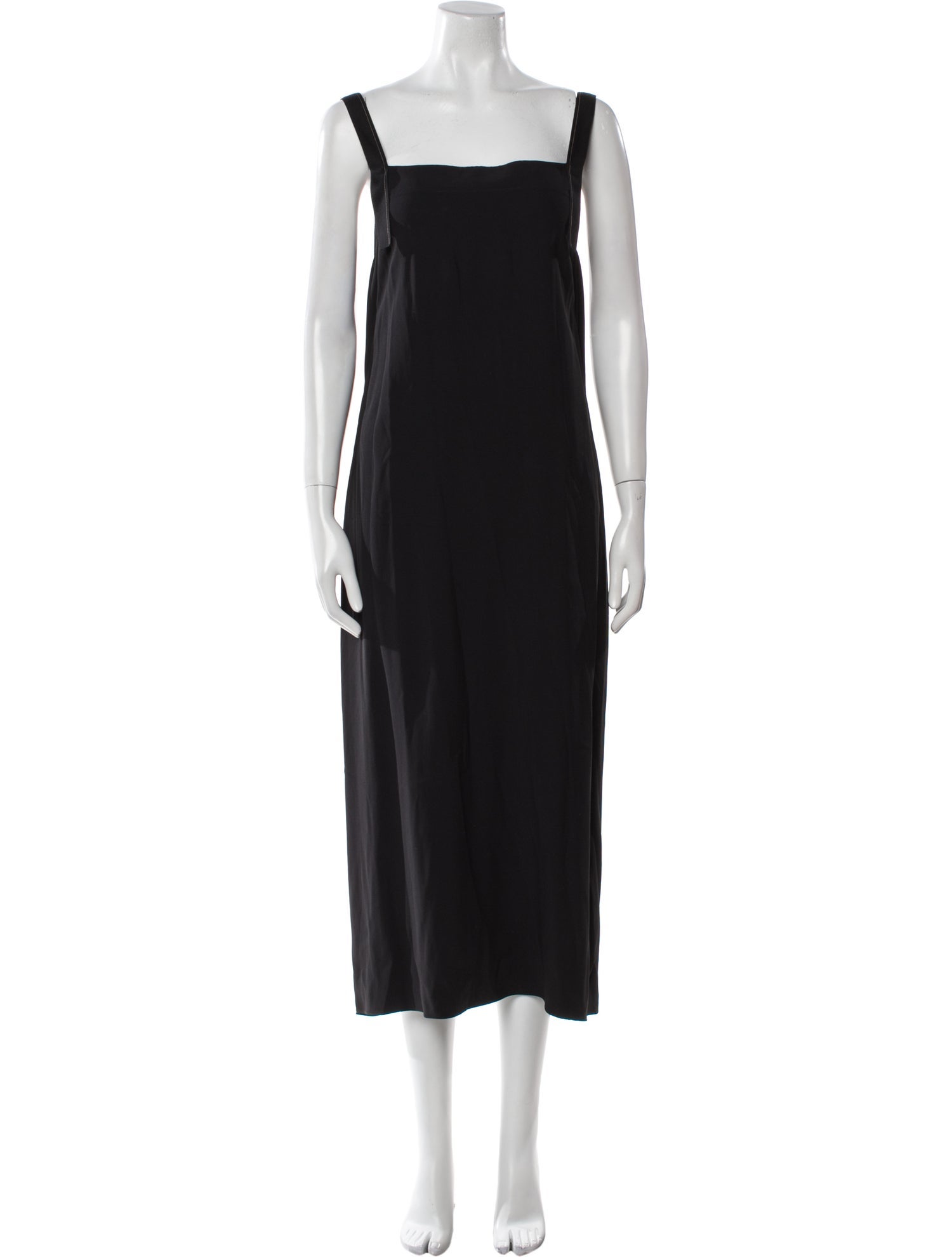 Helmut Lang Square Neckline Long Dress