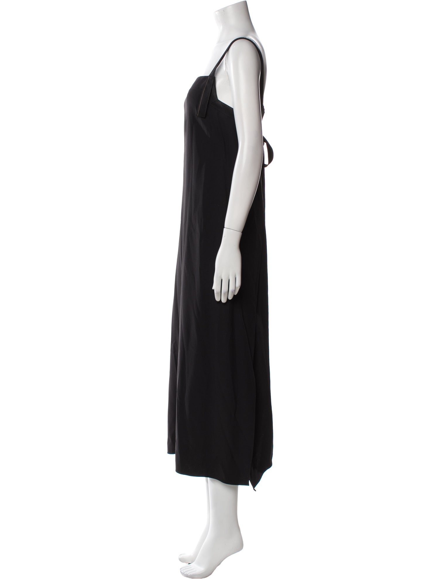 Helmut Lang Square Neckline Long Dress