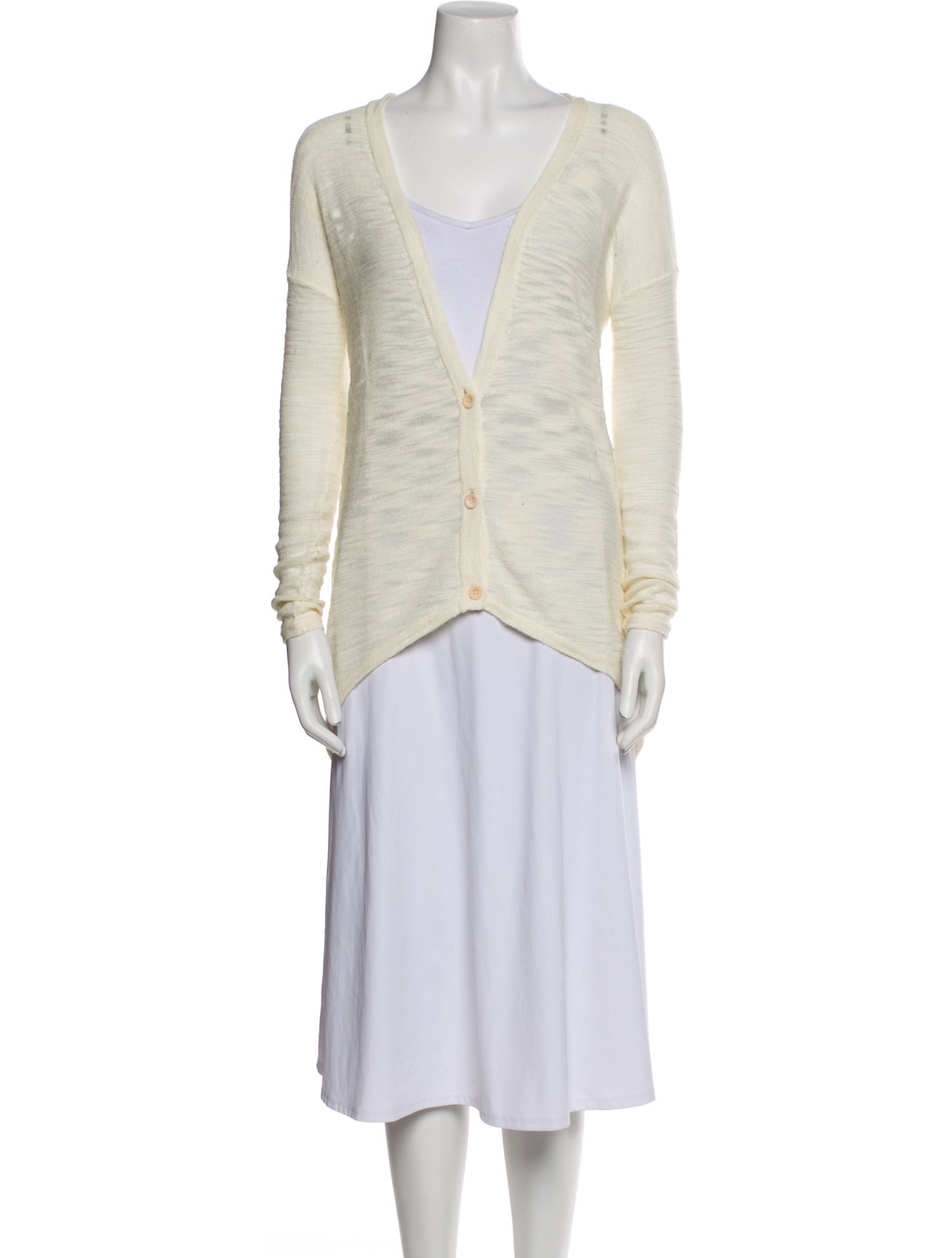 Helmut Lang Plunge Neckline Sweater