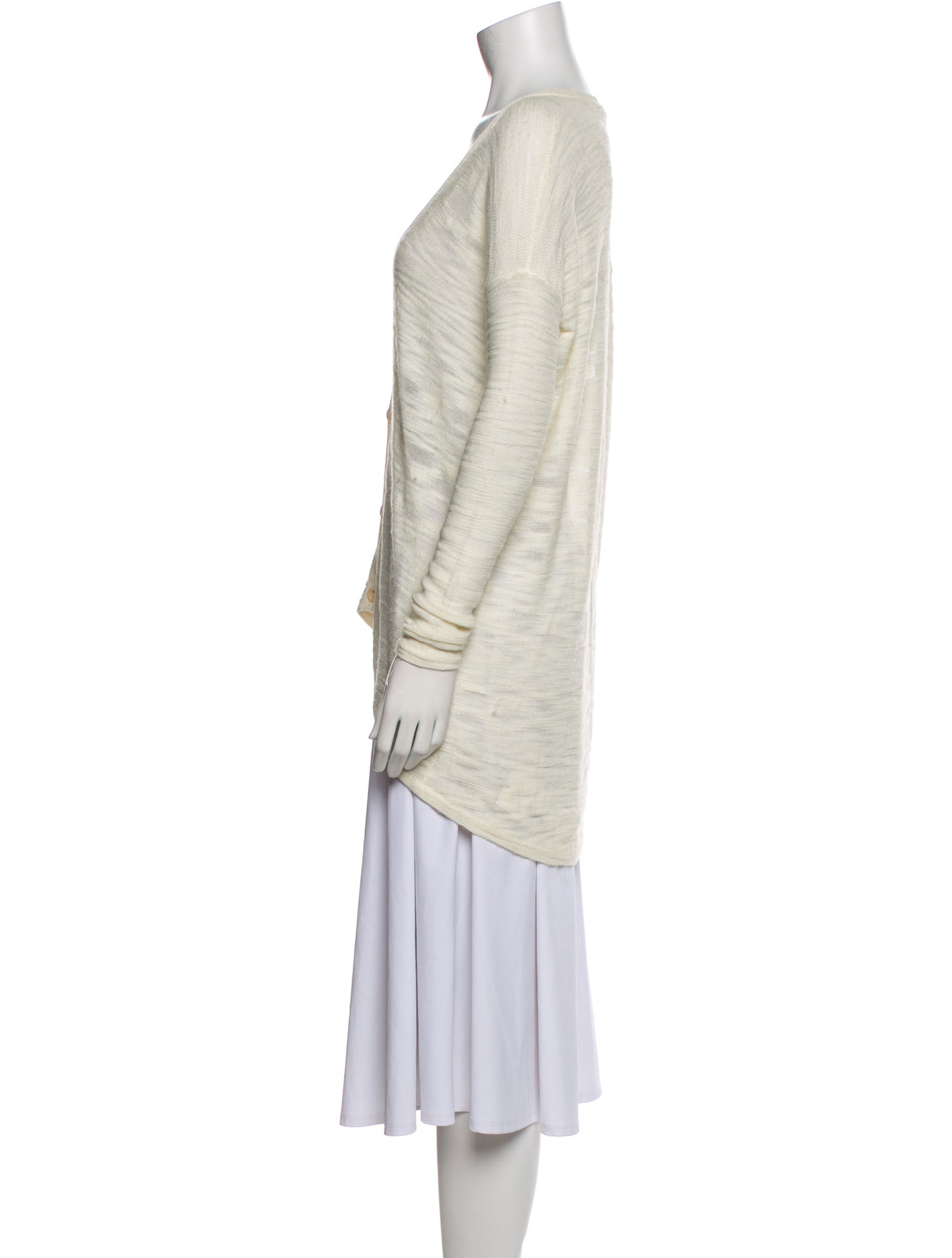 Helmut Lang Plunge Neckline Sweater