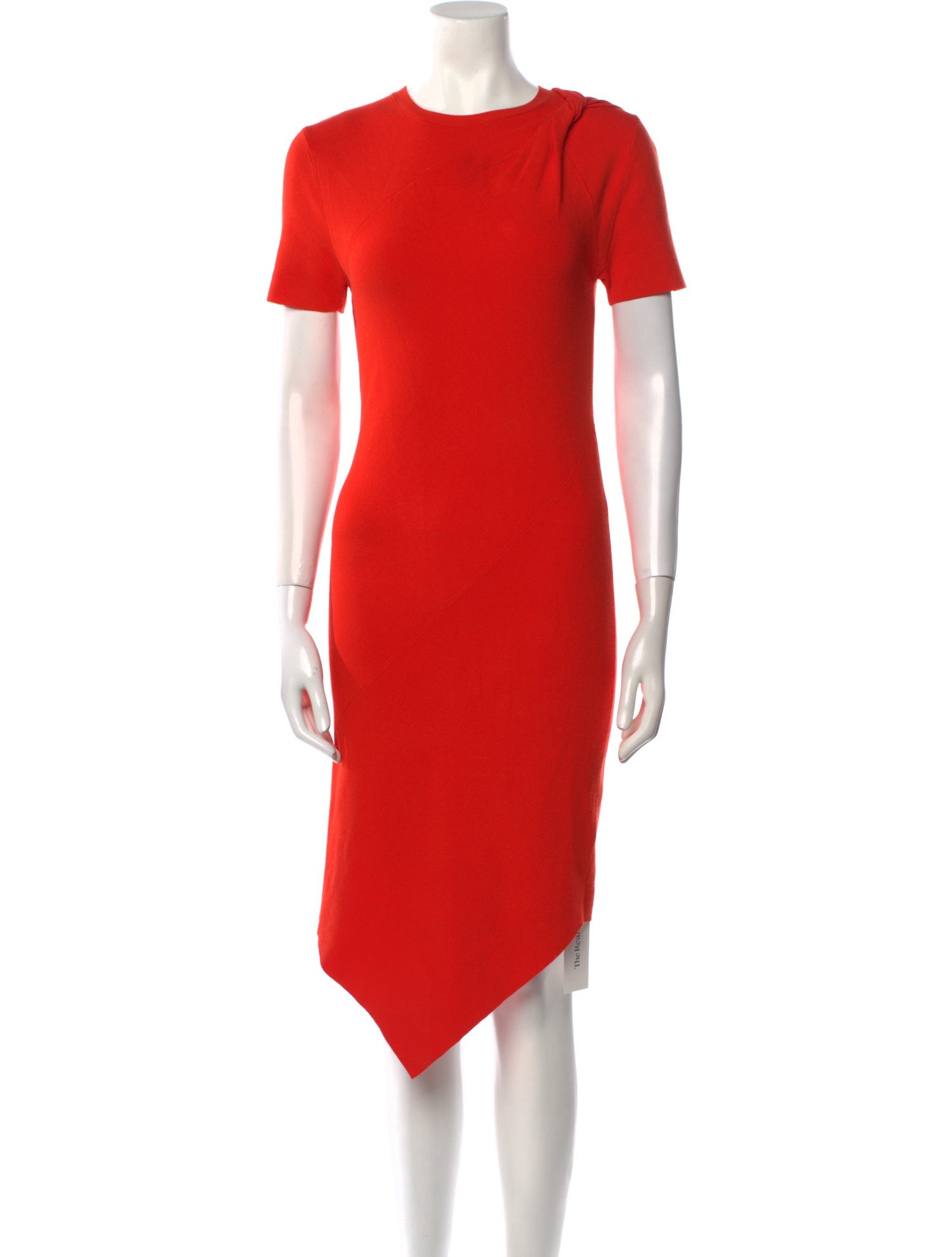Helmut Lang Crew Neck Midi Length Dress