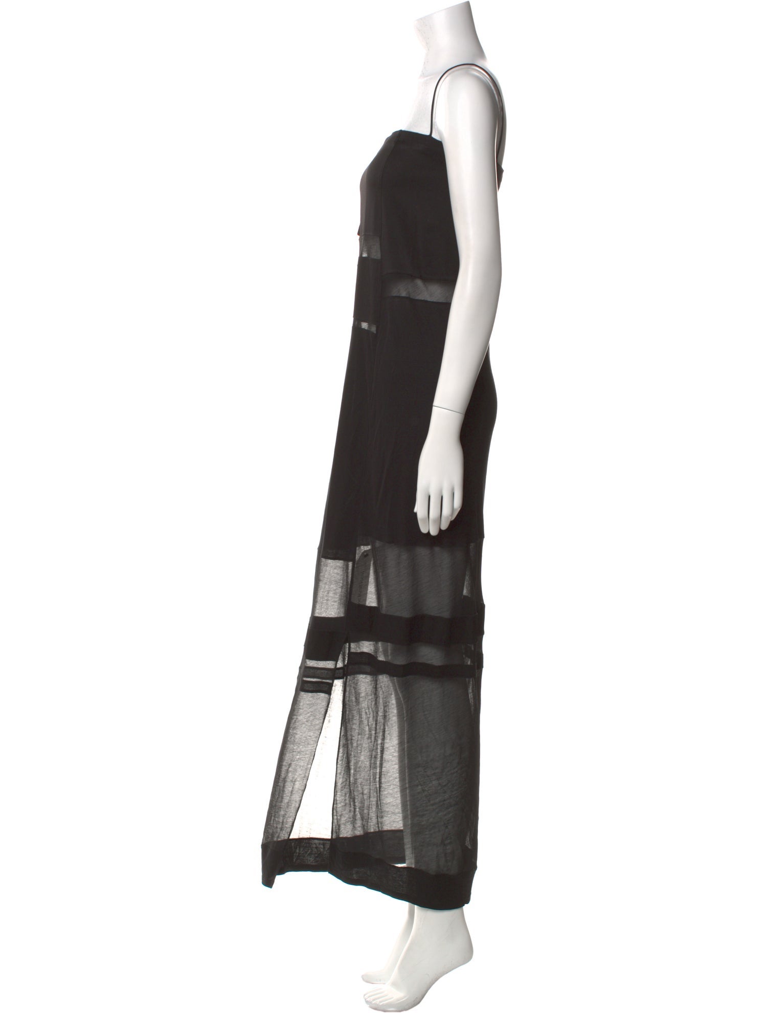 Helmut Lang Square Neckline Midi Length Dress