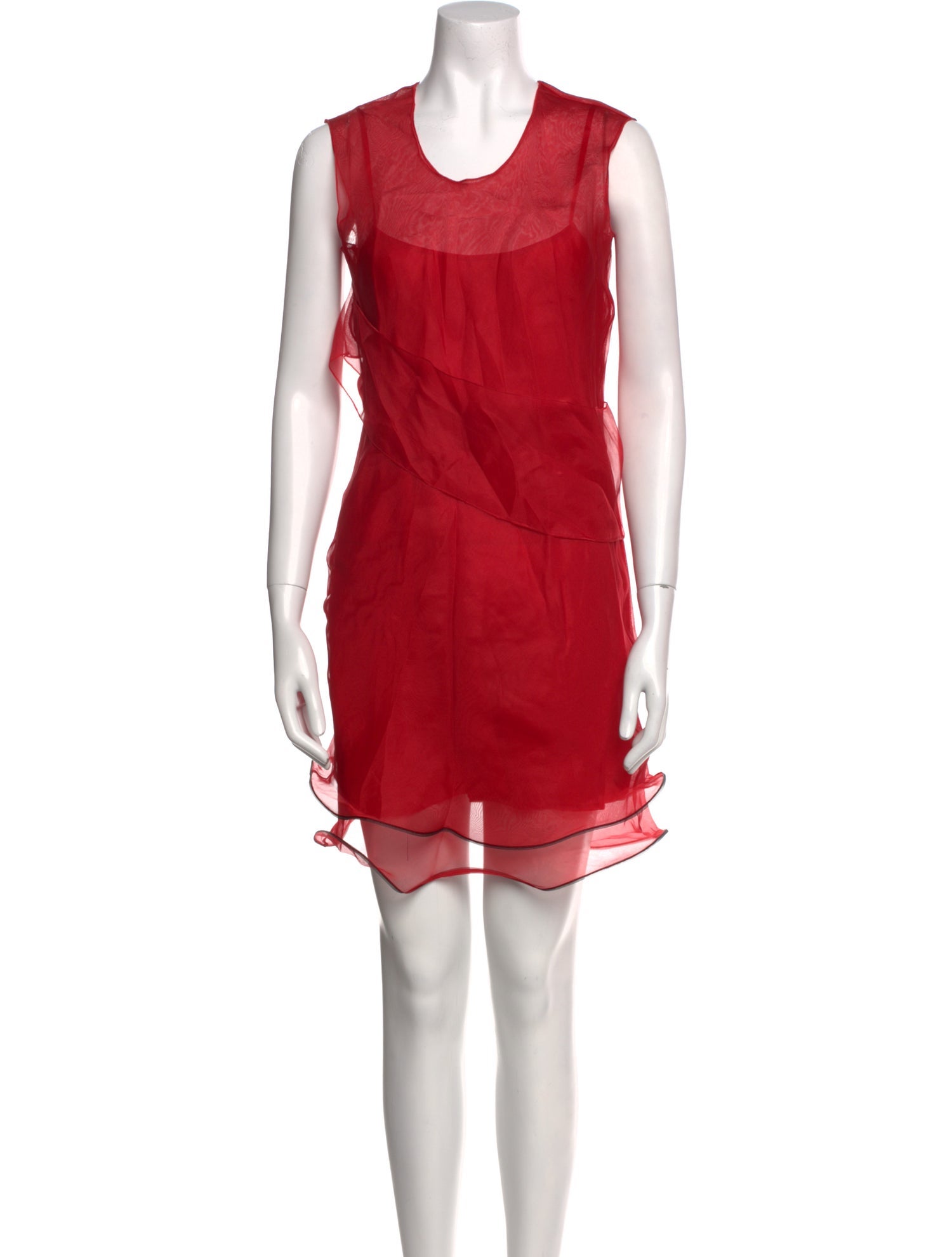 Helmut Lang Silk Knee-Length Dress