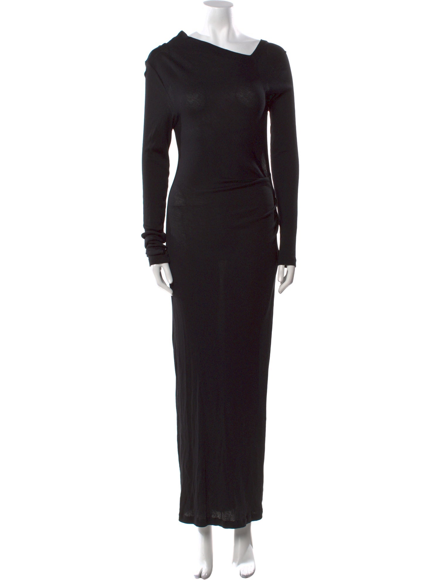 Helmut Lang One-Shoulder Long Dress