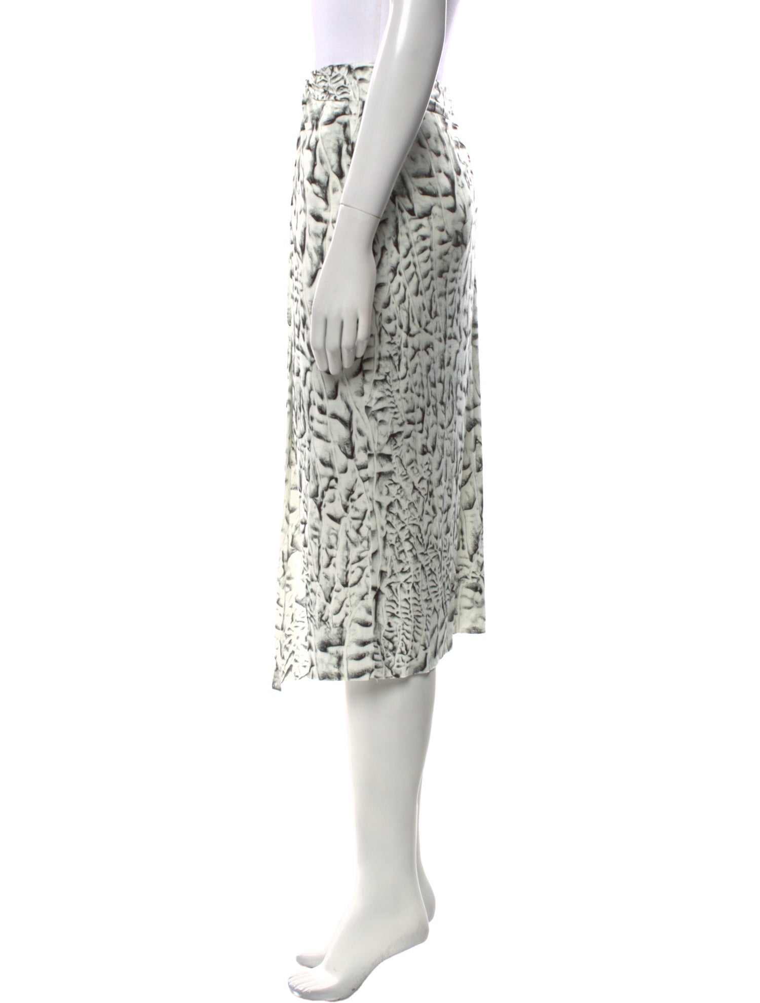 Helmut Lang Printed Knee-Length Skirt