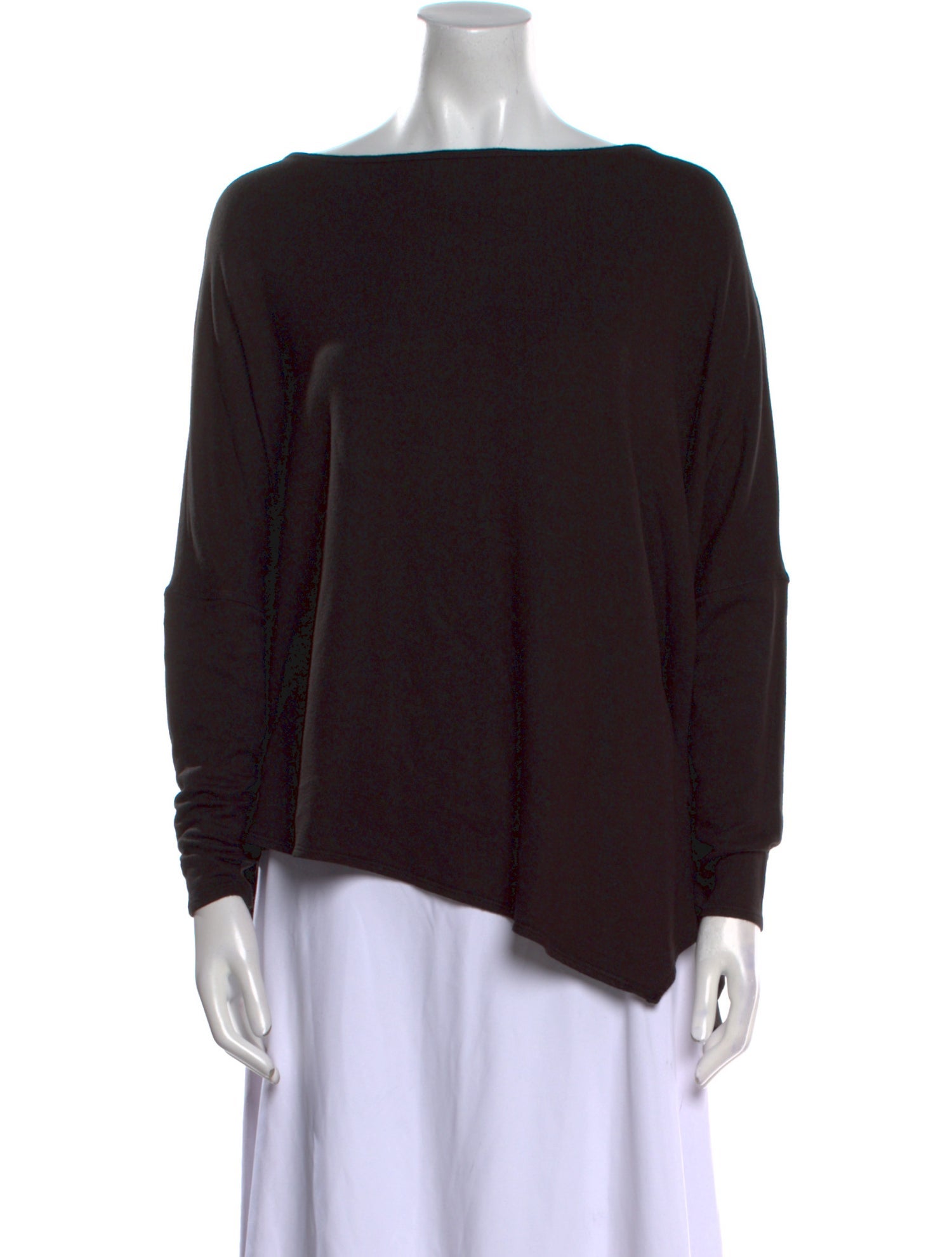 Helmut Lang Bateau Neckline Long Sleeve Sweatshirt