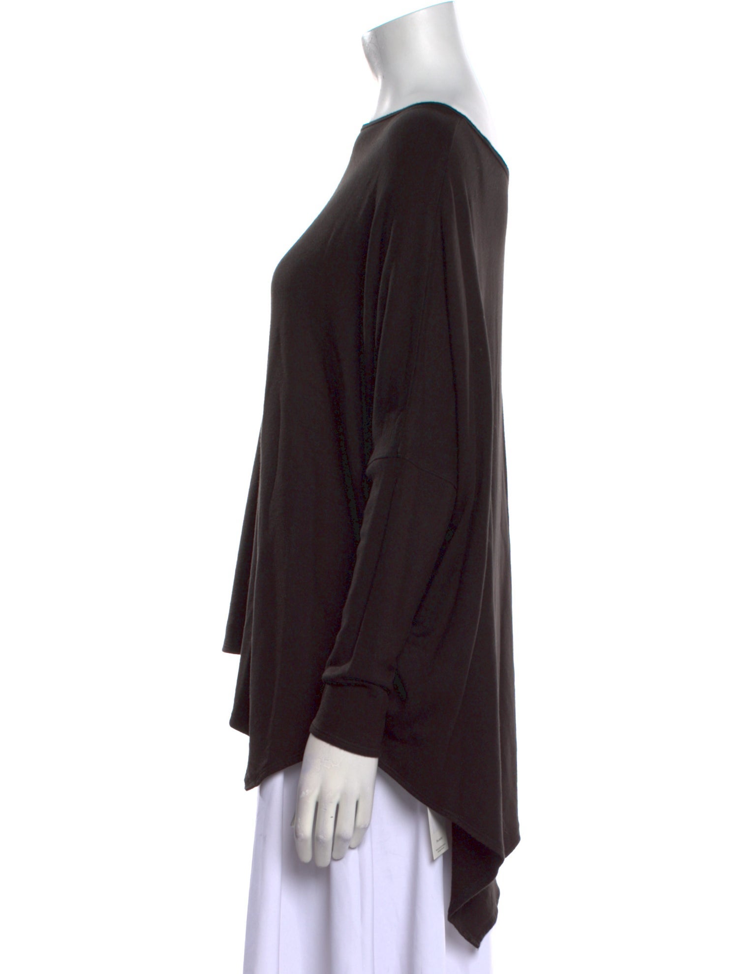 Helmut Lang Bateau Neckline Long Sleeve Sweatshirt