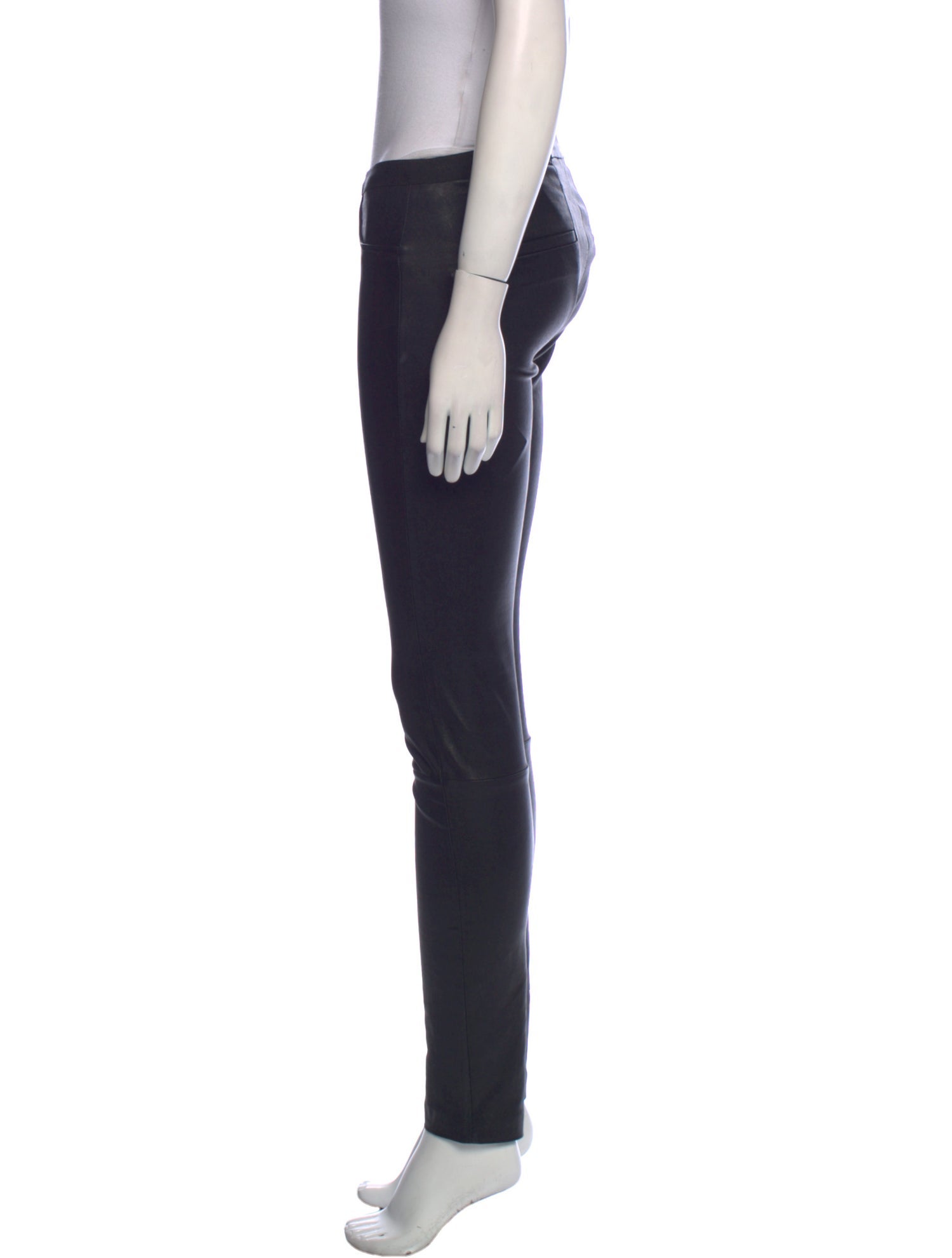 Helmut Lang Leather Skinny Leg Pants