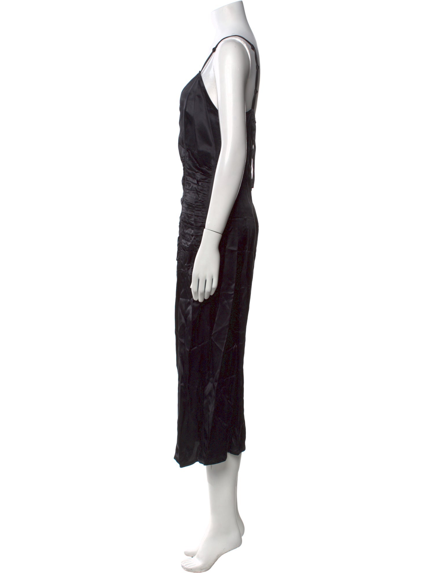 Helmut Lang V-Neck Long Dress