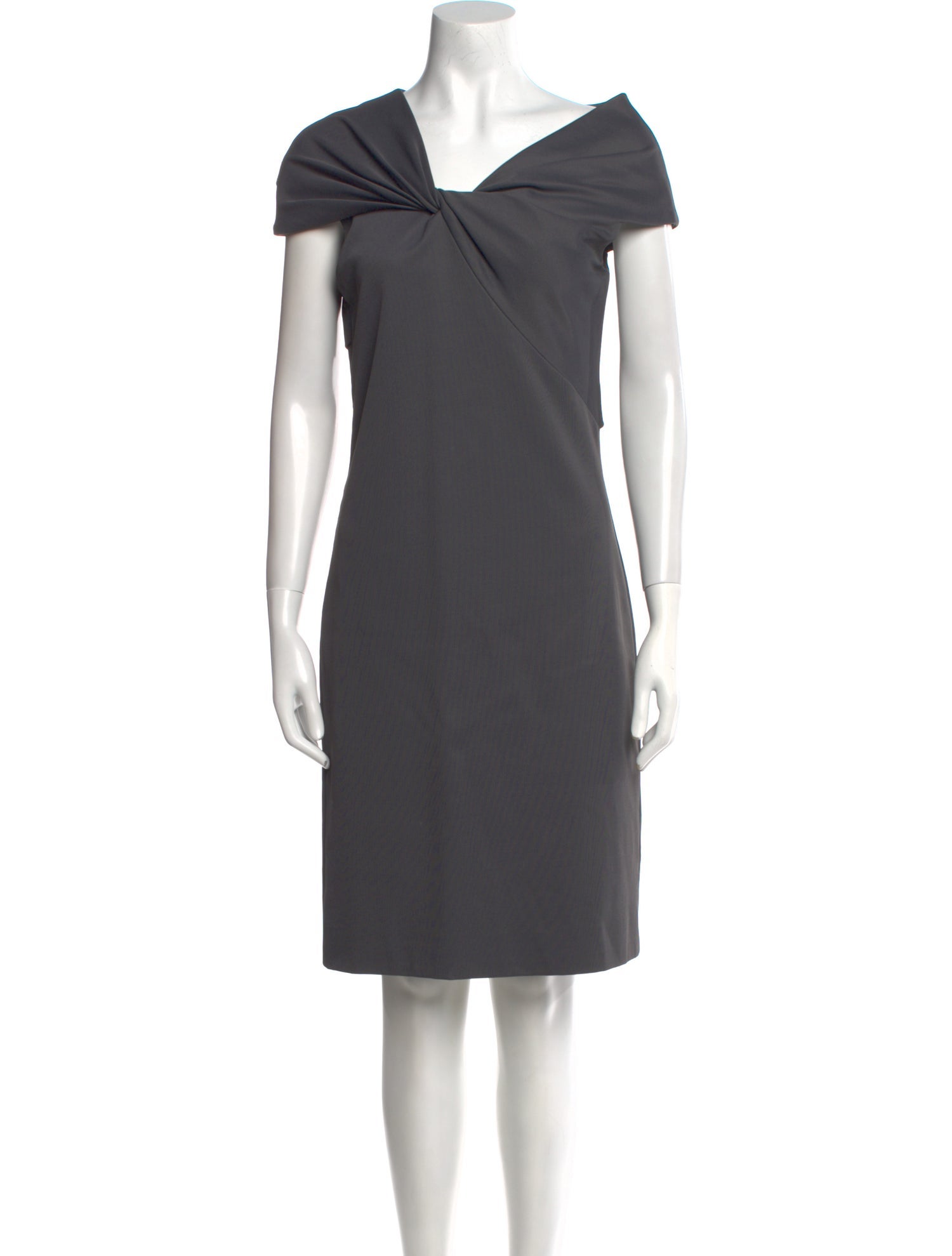 Helmut Lang V-Neck Knee-Length Dress