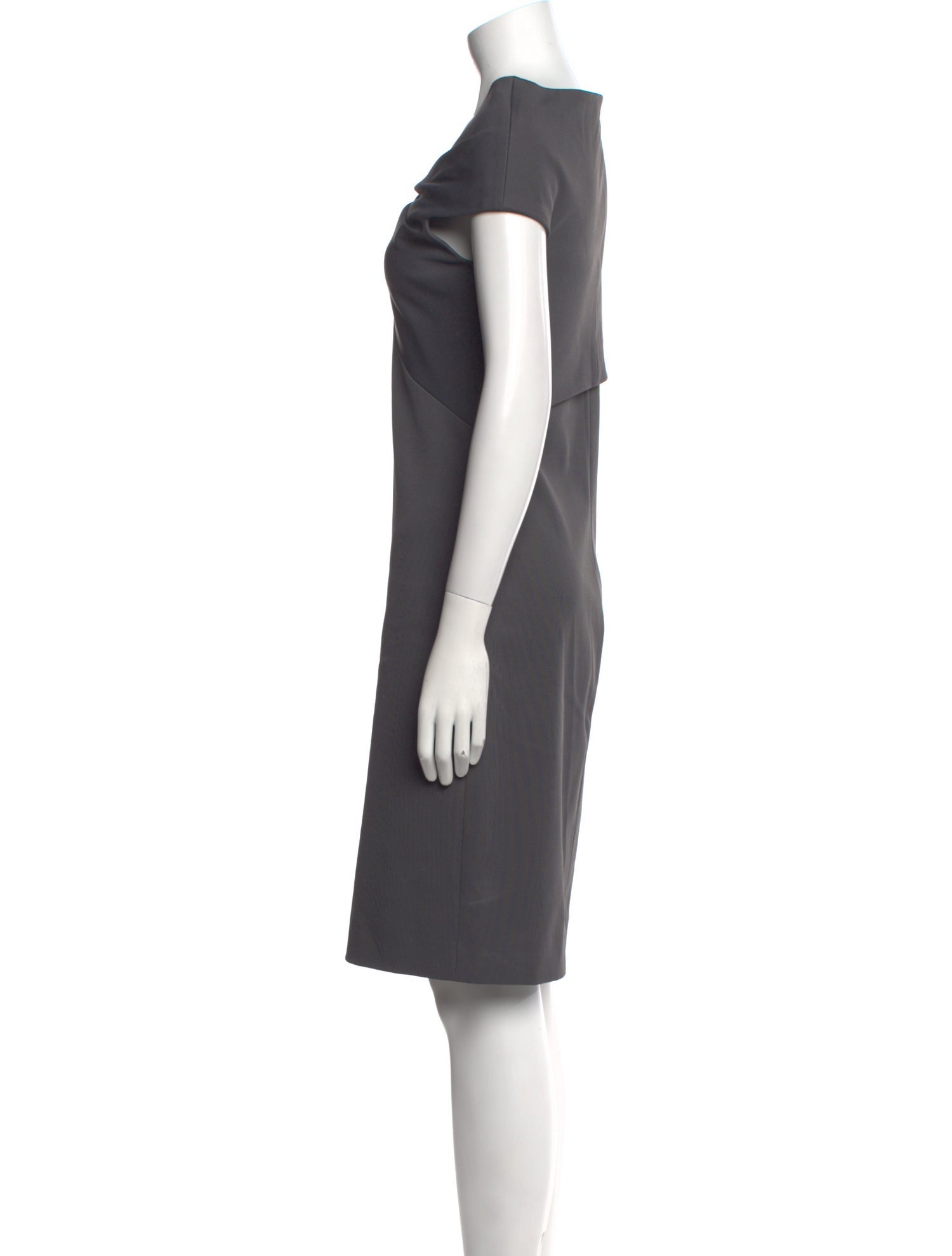 Helmut Lang V-Neck Knee-Length Dress