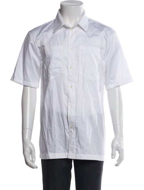 Helmut Lang Short Sleeve Tuxedo Shirt