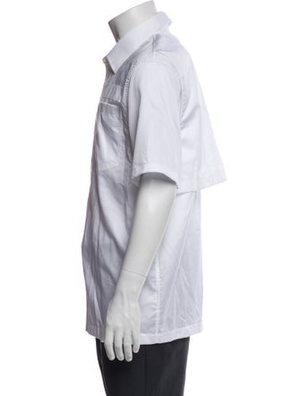 Helmut Lang Short Sleeve Tuxedo Shirt