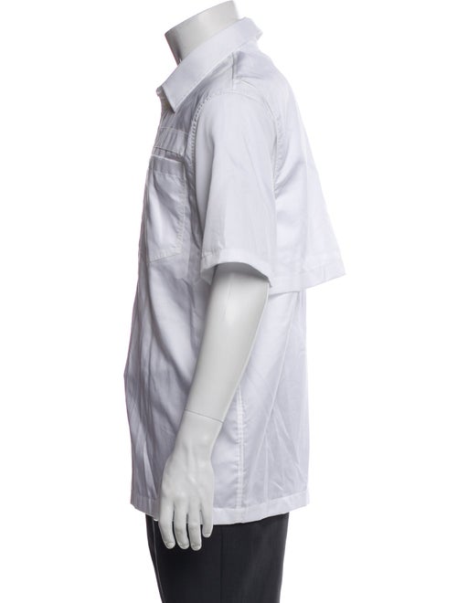 Helmut Lang Short Sleeve Tuxedo Shirt