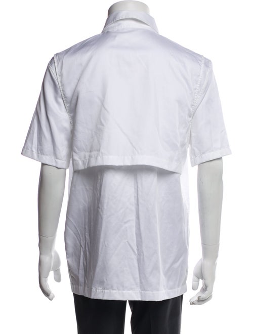 Helmut Lang Short Sleeve Tuxedo Shirt
