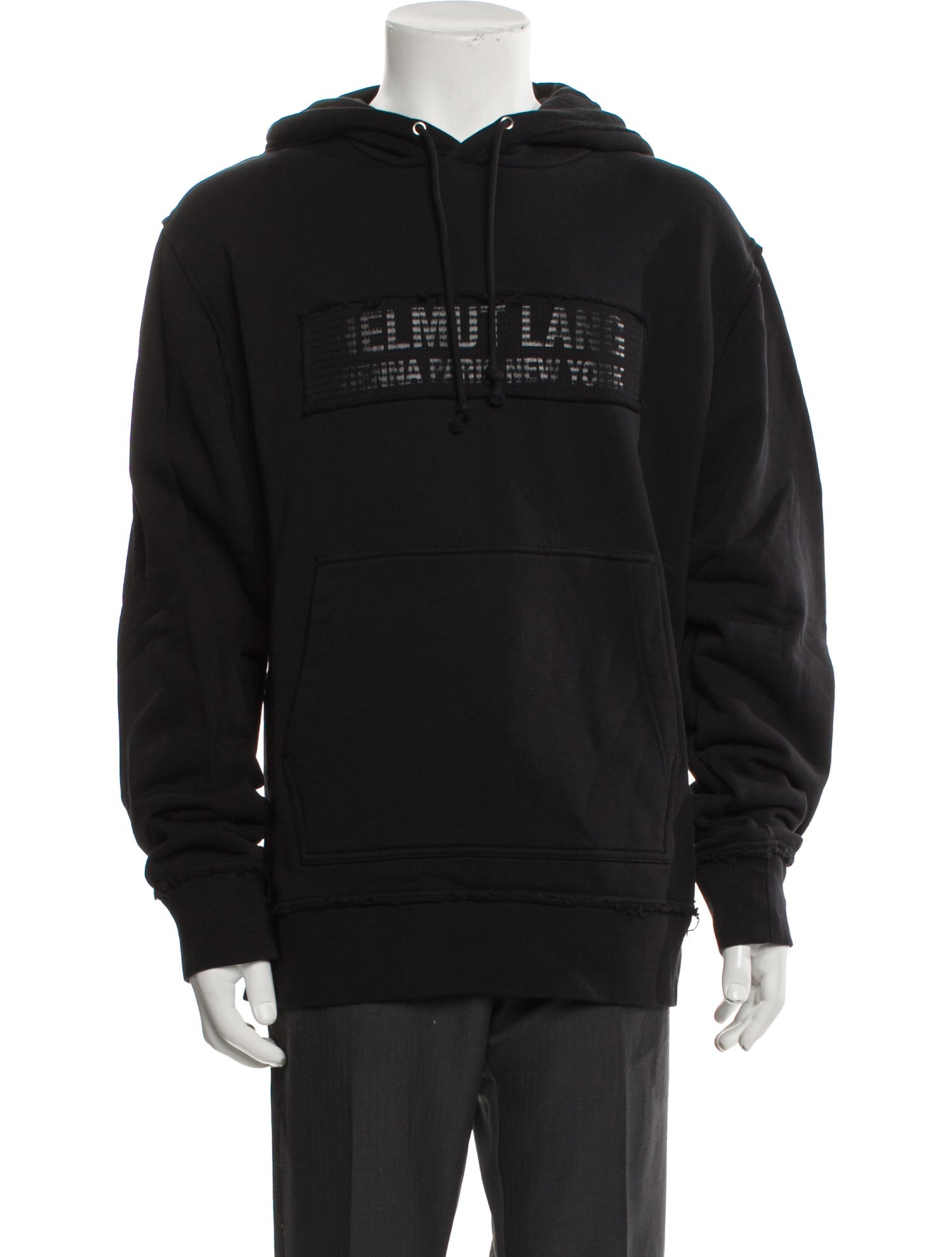 Helmut Lang Graphic Print Crew Neck Hoodie