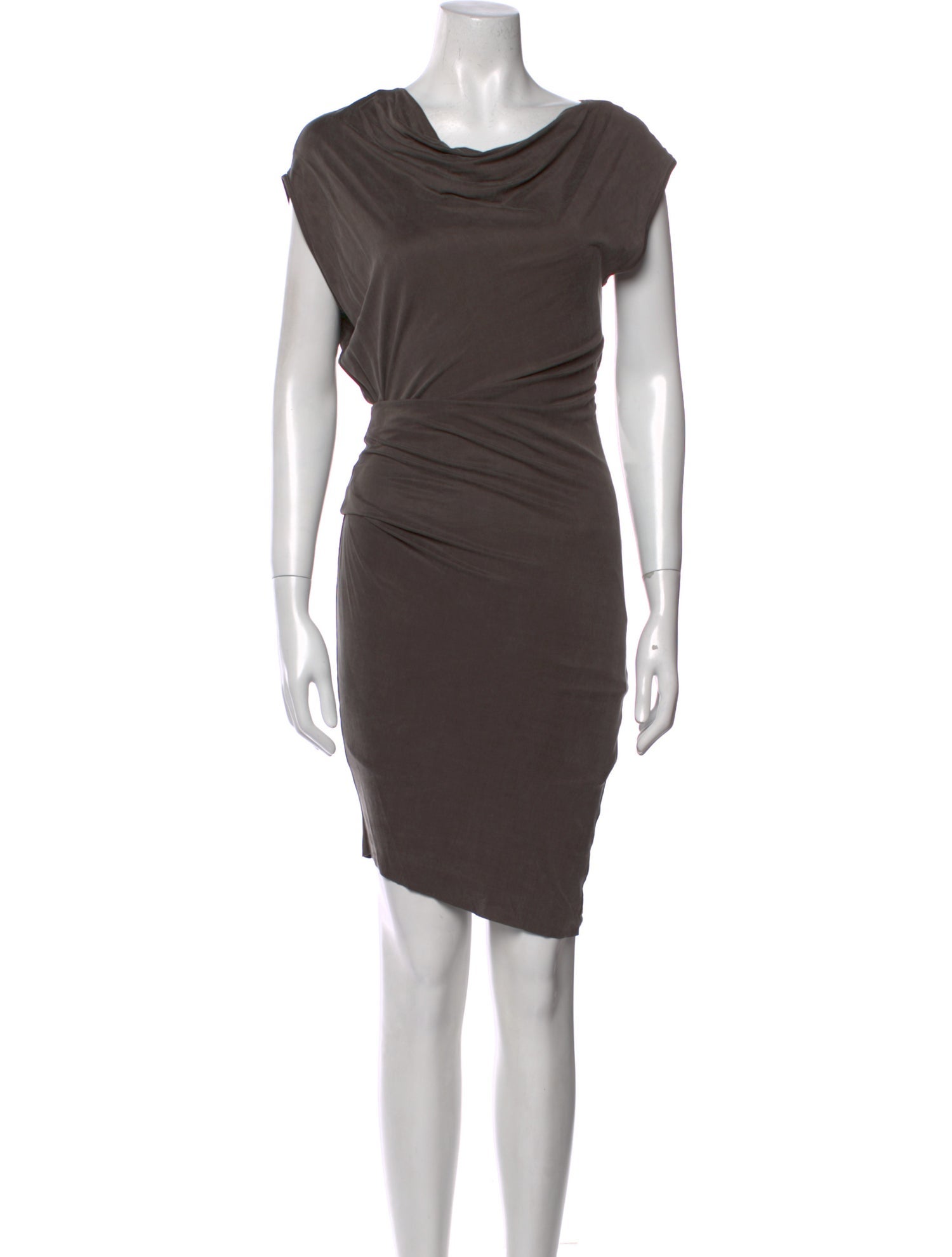 Helmut Lang Cowl Neck Knee-Length Dress