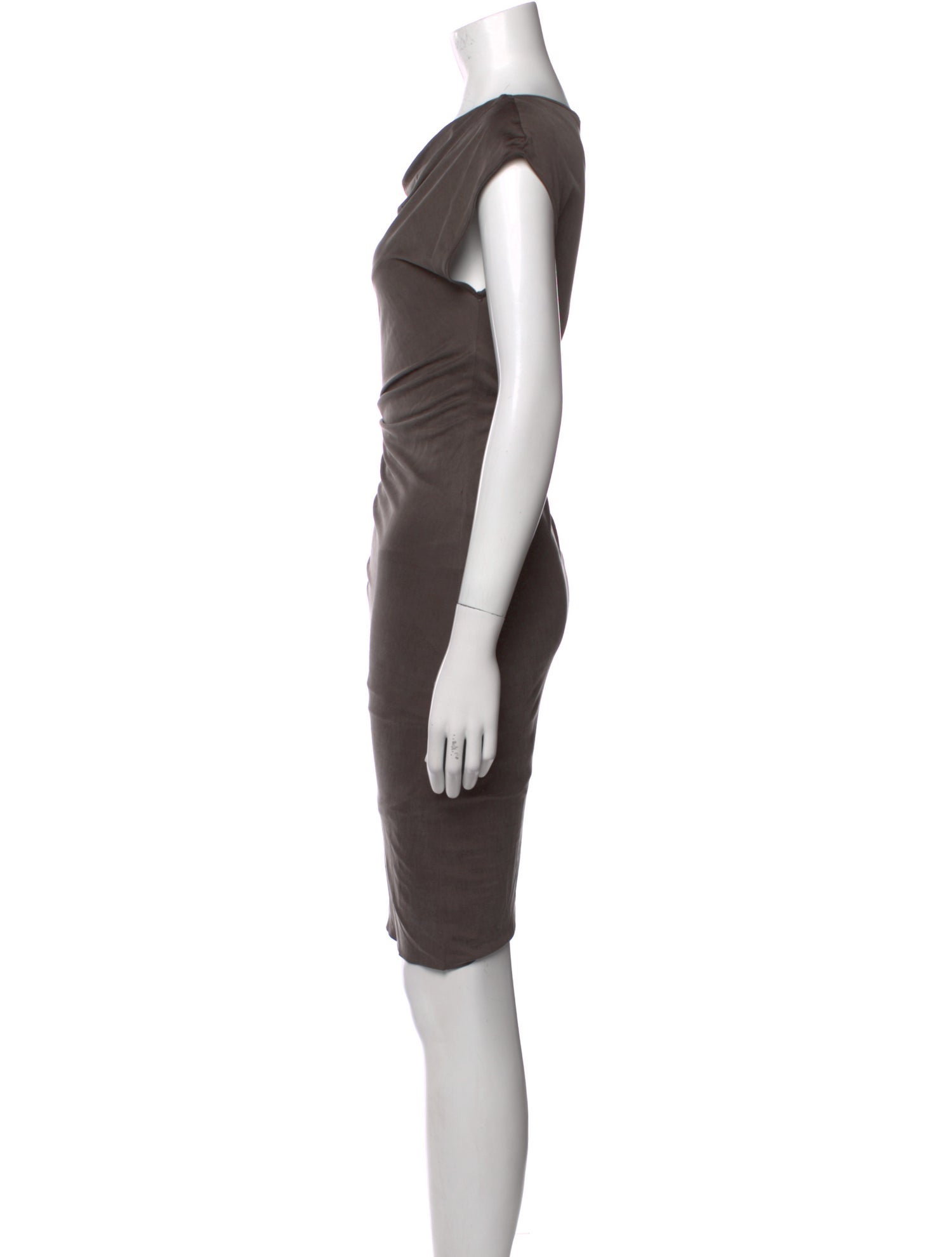 Helmut Lang Cowl Neck Knee-Length Dress
